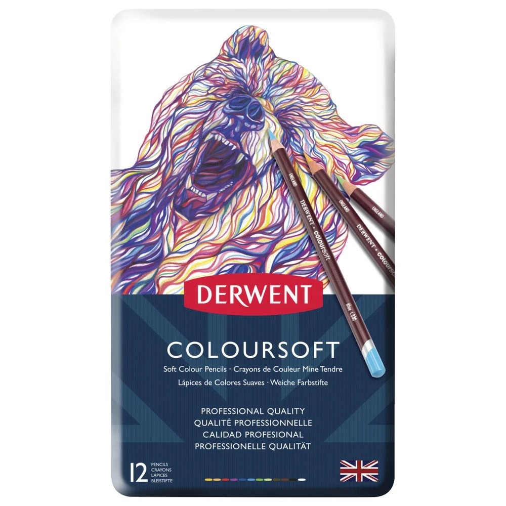 2 Derwent Coloursoft Pencils 12 Pack, 2 of 4