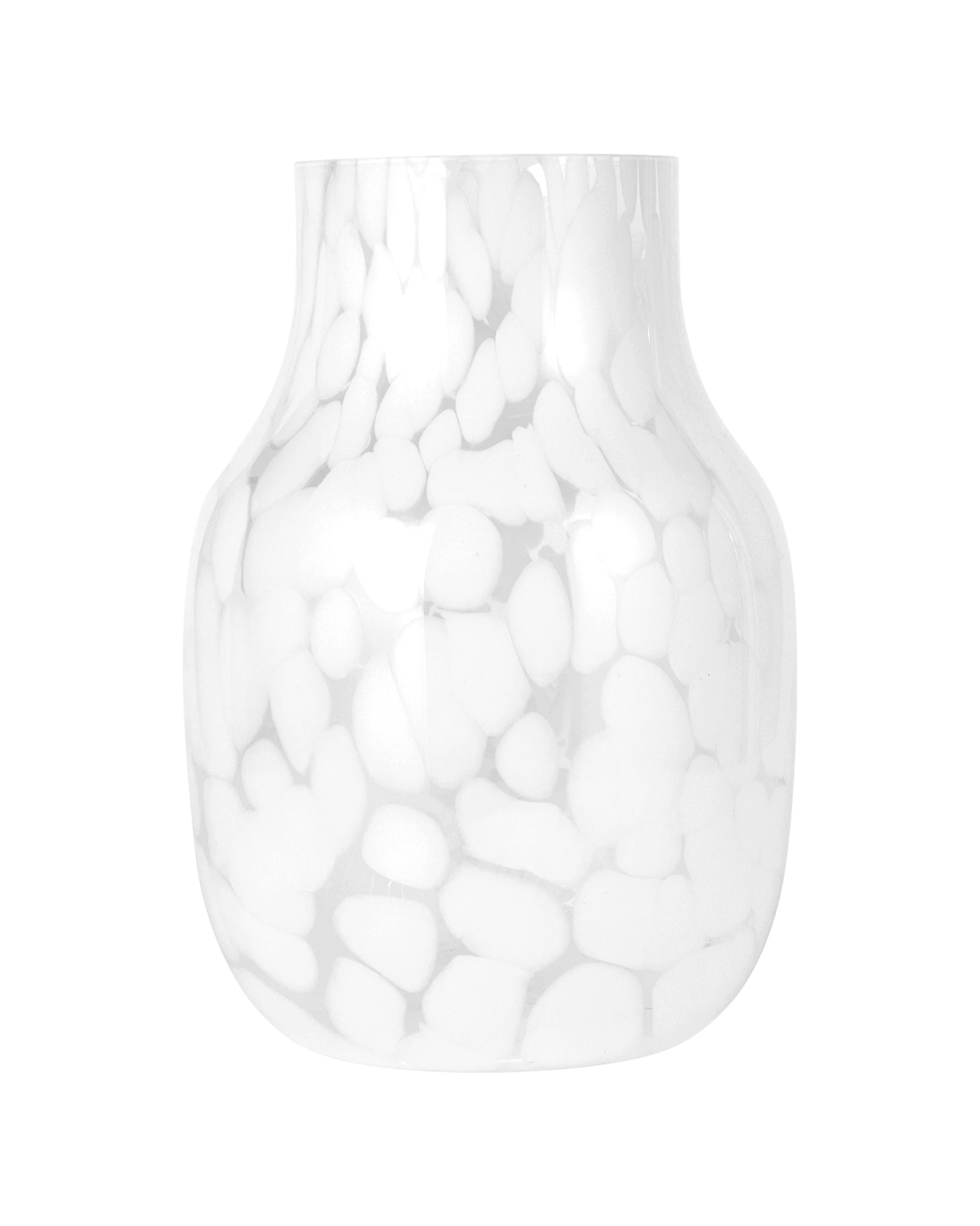 2 White Confetti Glass Vase, 2 of 5