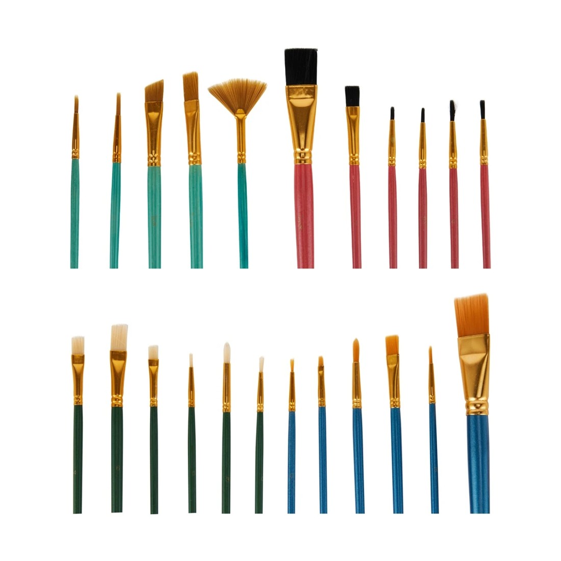 7 26 Piece Brush Set with Canvas Storage Roll, 7 of 9