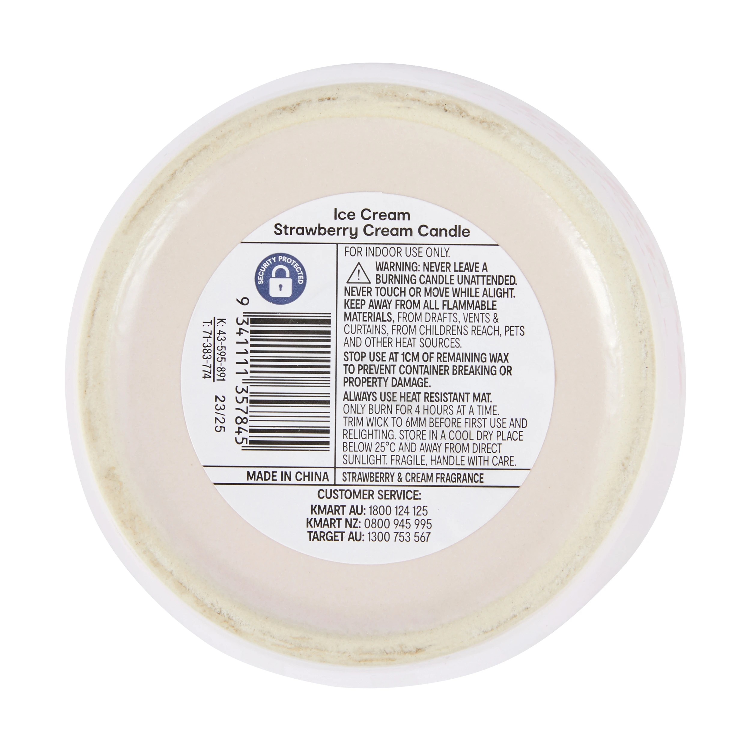 6 Strawberry Cream Ice Cream Candle, 6 of 6