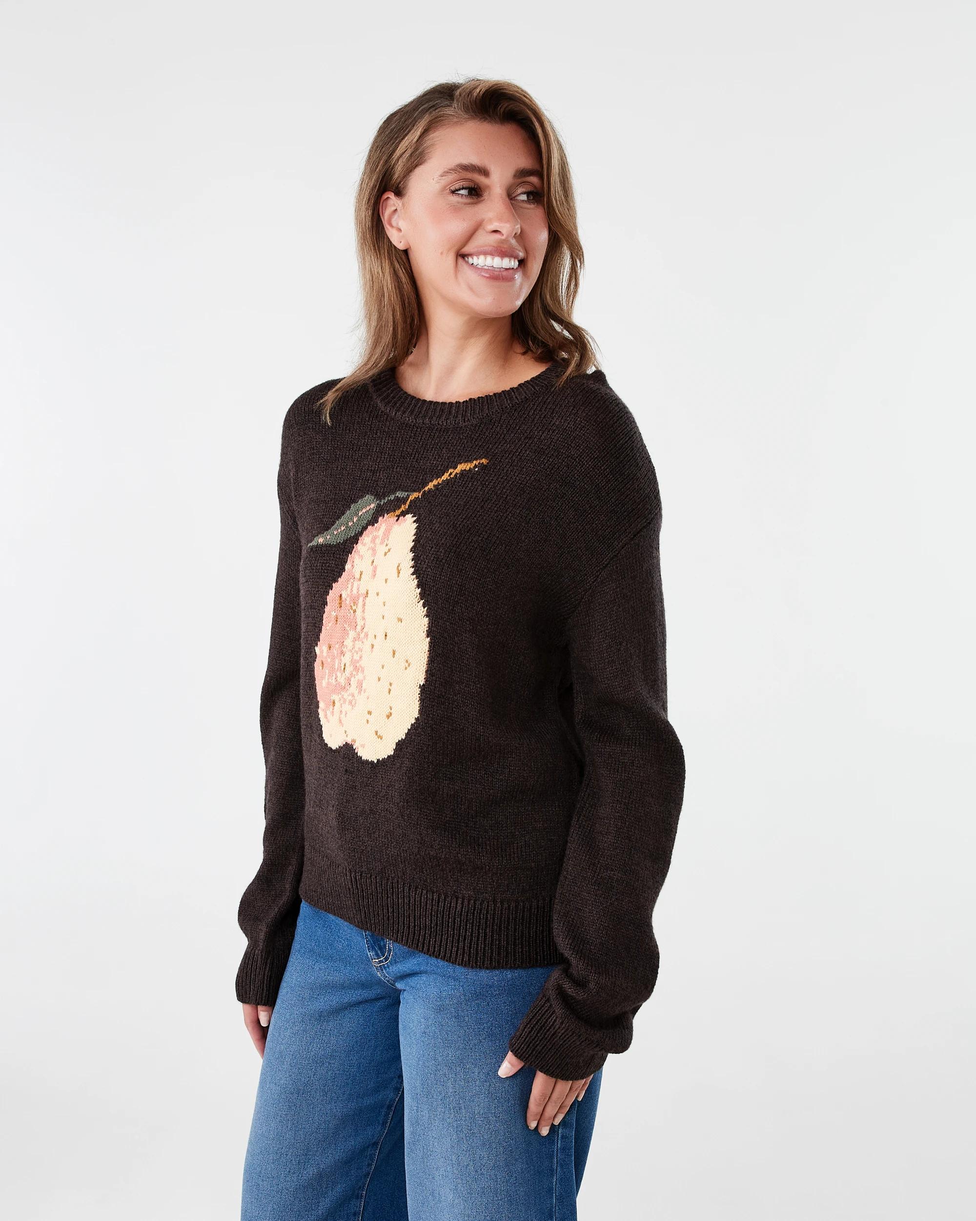 2 Jacquard Jumper Ch Pl Pear, 2 of 7