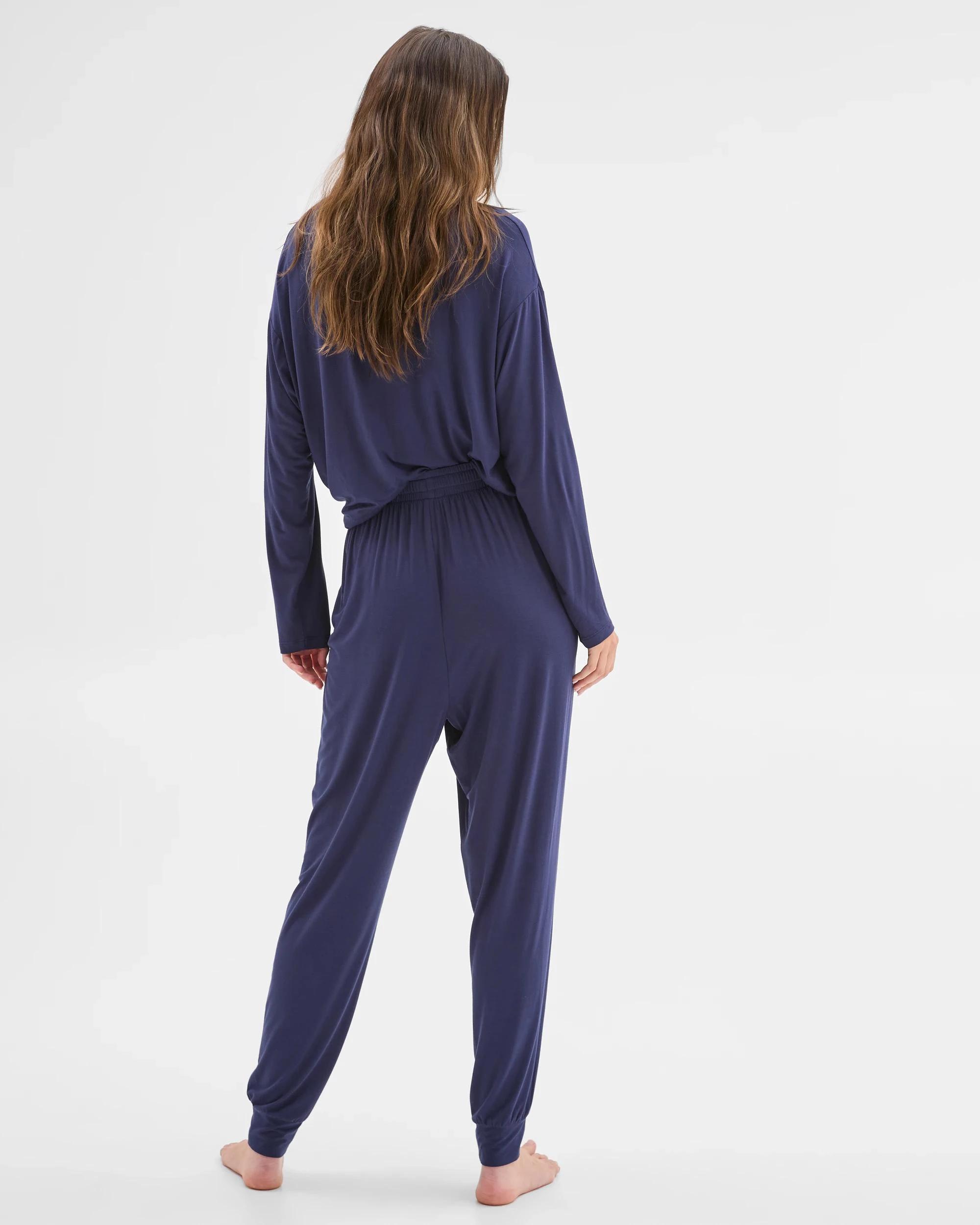 5 Target Soft Comfort Bamboo Sleep Jogger Pants NAVY BLUE, 5 of 5