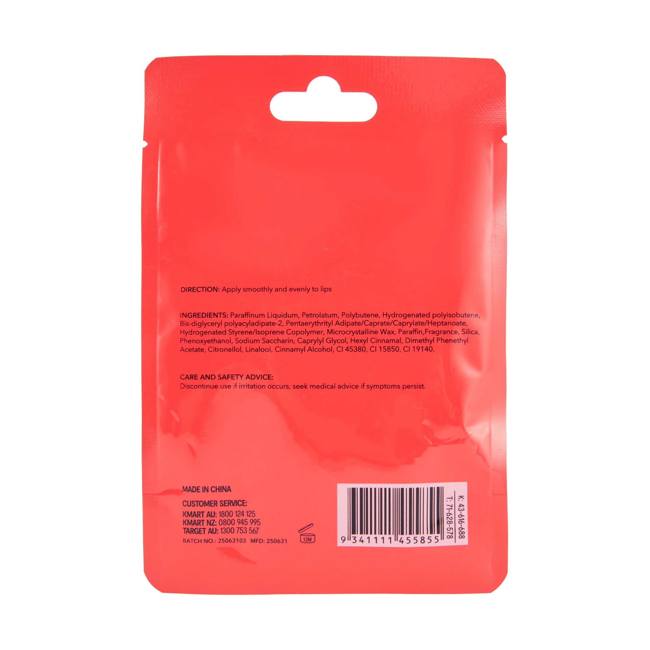 5 OXX Skincare Lip Balm 6ml - Wild Berry Scented, 5 of 5