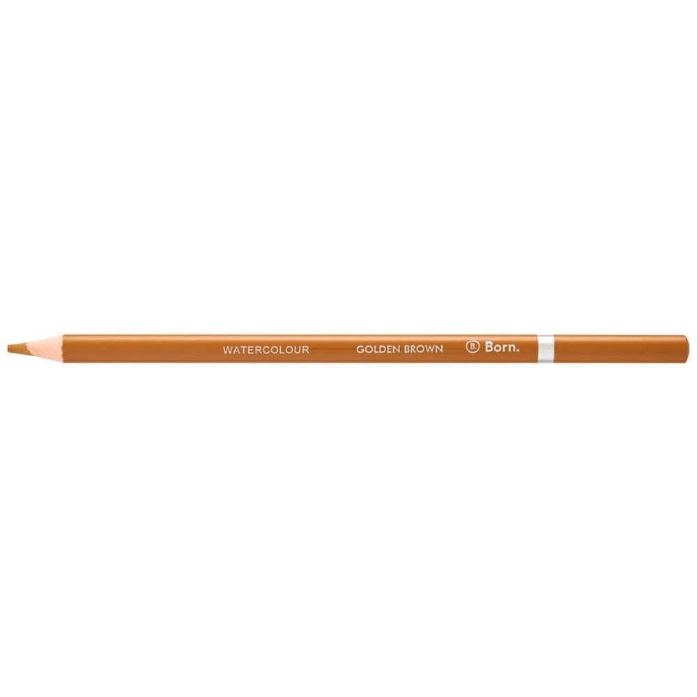 1 Born Premium Watercolour Pencil Golden Brown, 1 of 3