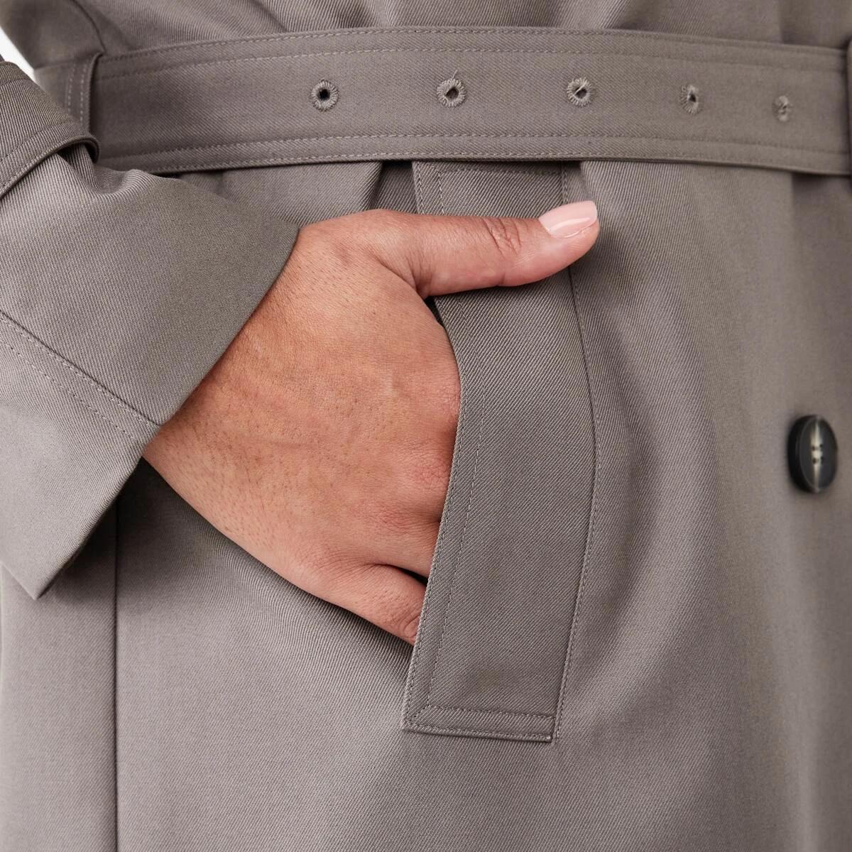 8 Lightweight Trench Coat Taupe Brn, 8 of 10