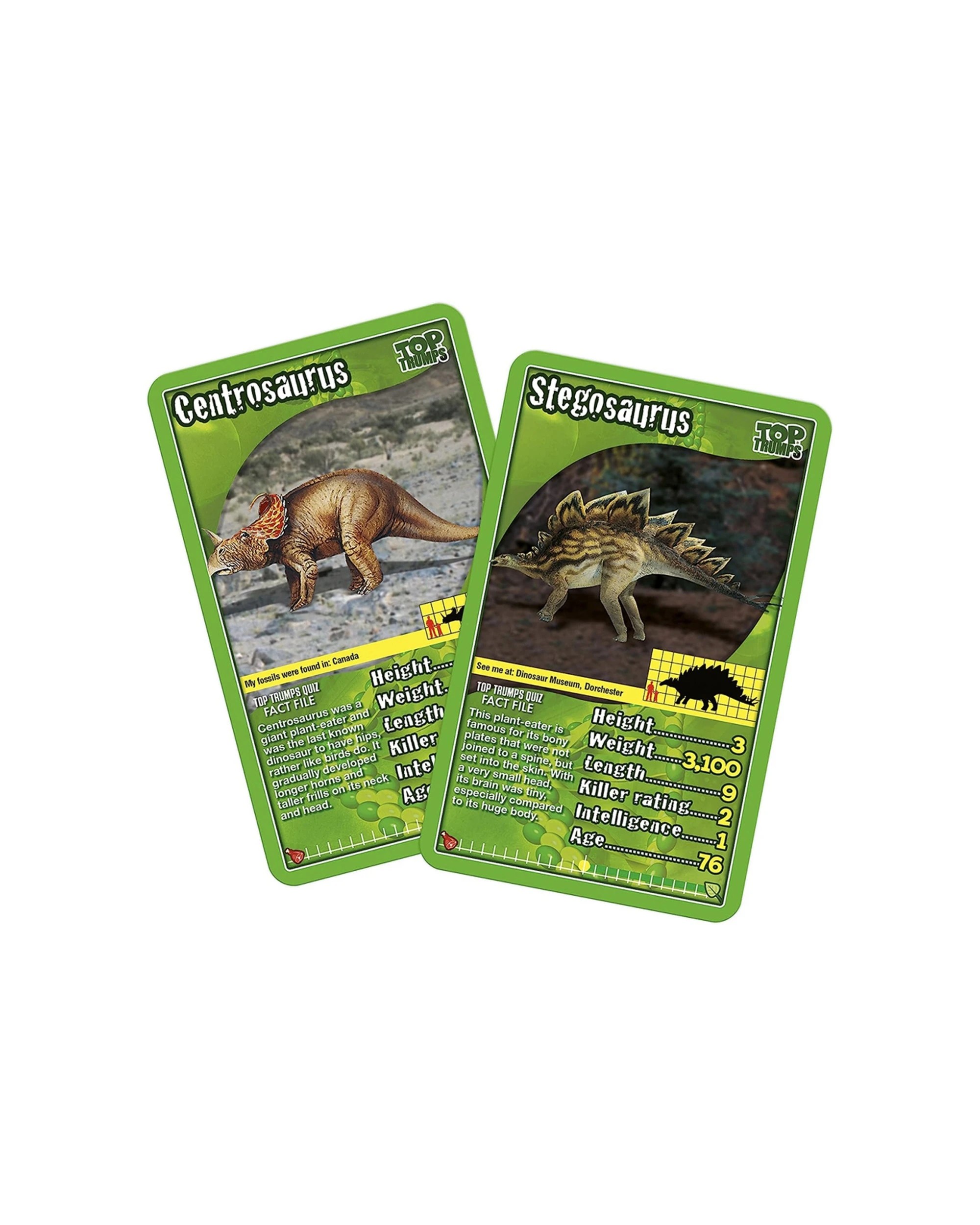 3 Top Trumps Dinosaurs Quiz Guessing Card Game Kids Toy - Green, 3 of 5