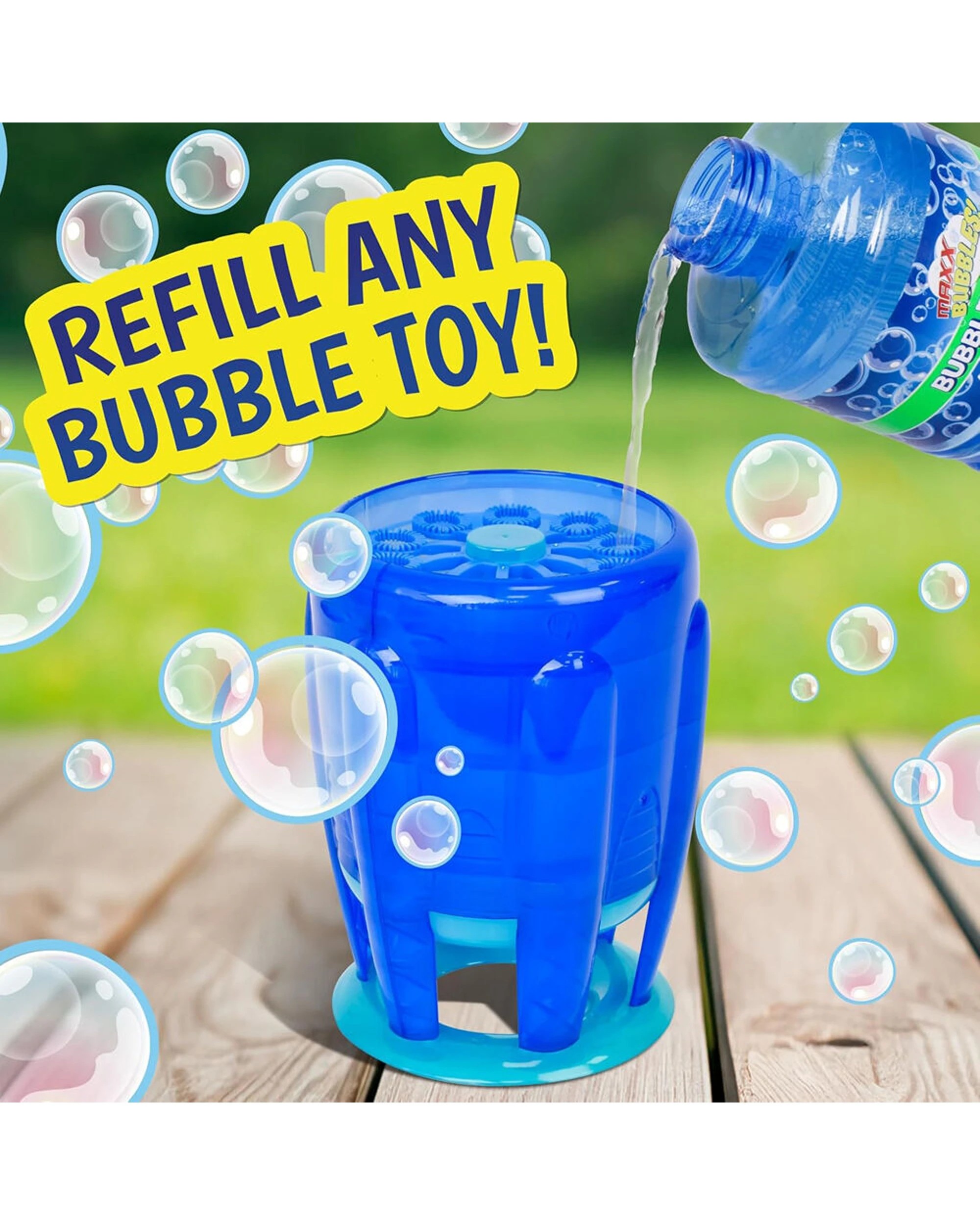 5 Maxx Bubbles Bubble Solution Refill Bottle 4pk 64oz Wand Kids Toy - Clear, 5 of 7