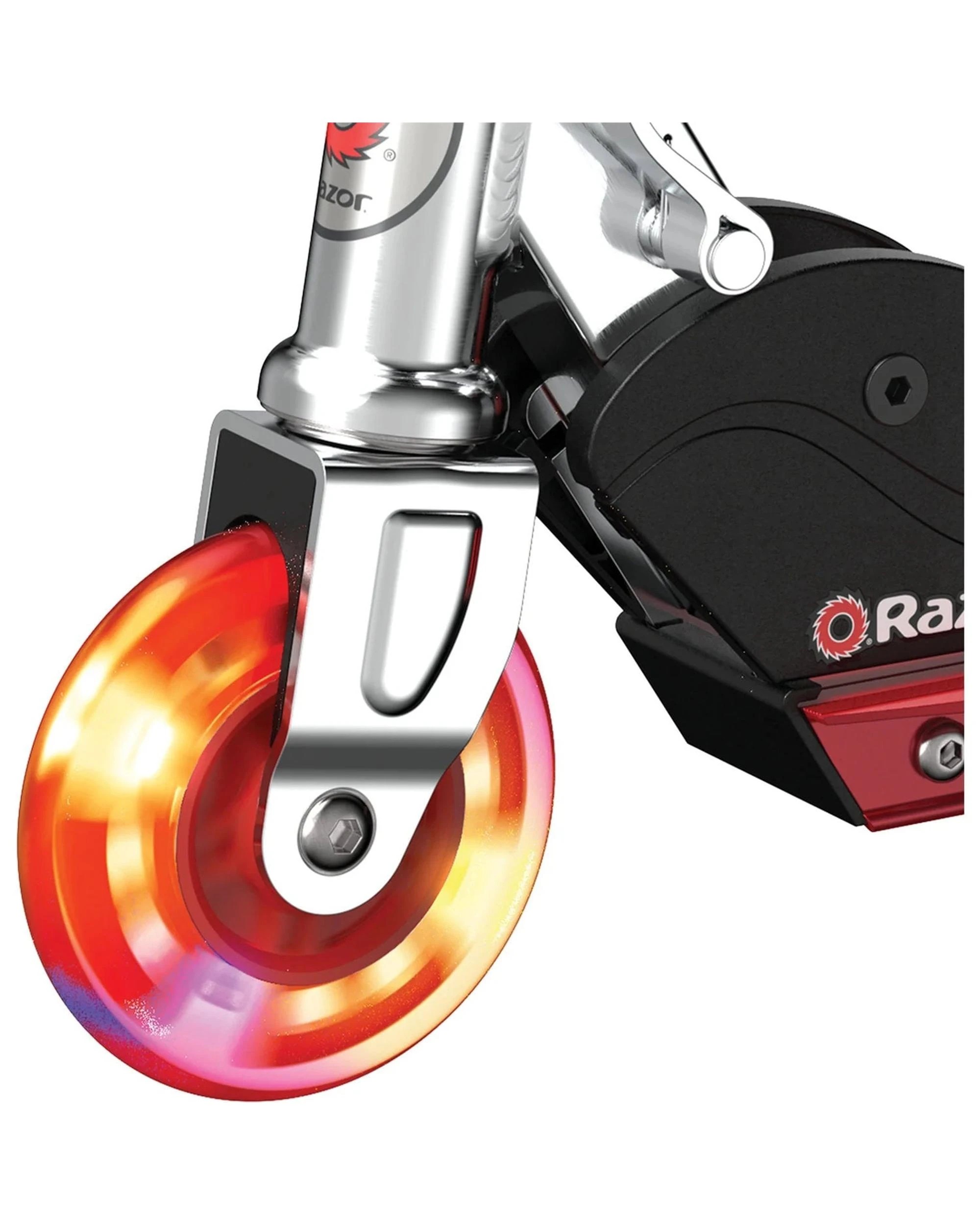 3 Razor S Scooter Red Light Up Wheels - Red, 3 of 5