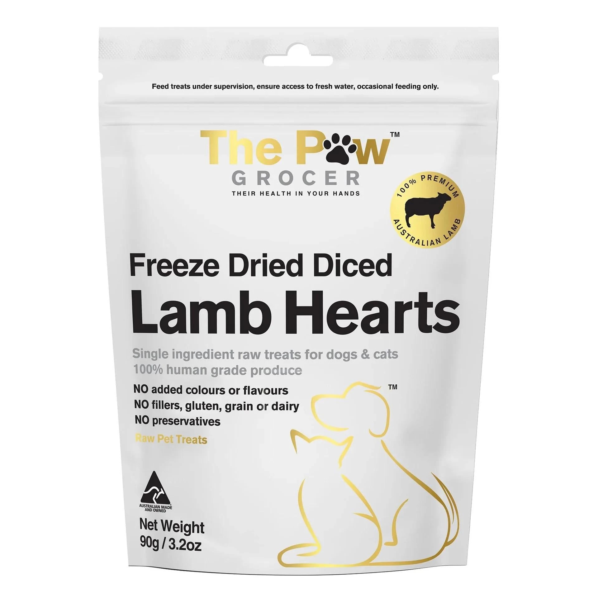 1 The Paw Grocer Lamb Hearts Dog Treats, 1 of 1