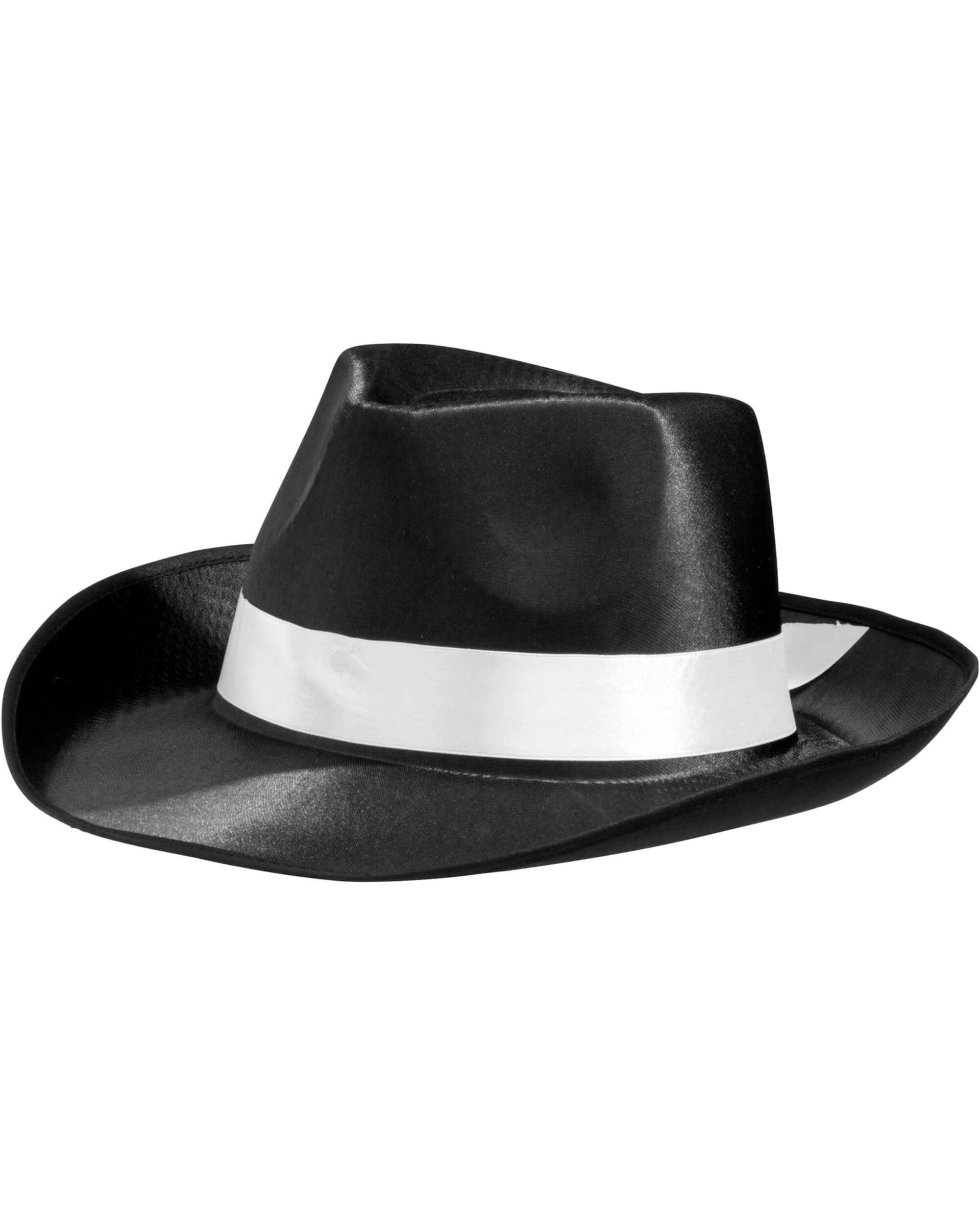 2 Amscan Inc. Roaring 20's Gangster Adult Hat with White Band - One Size - Black, 2 of 4