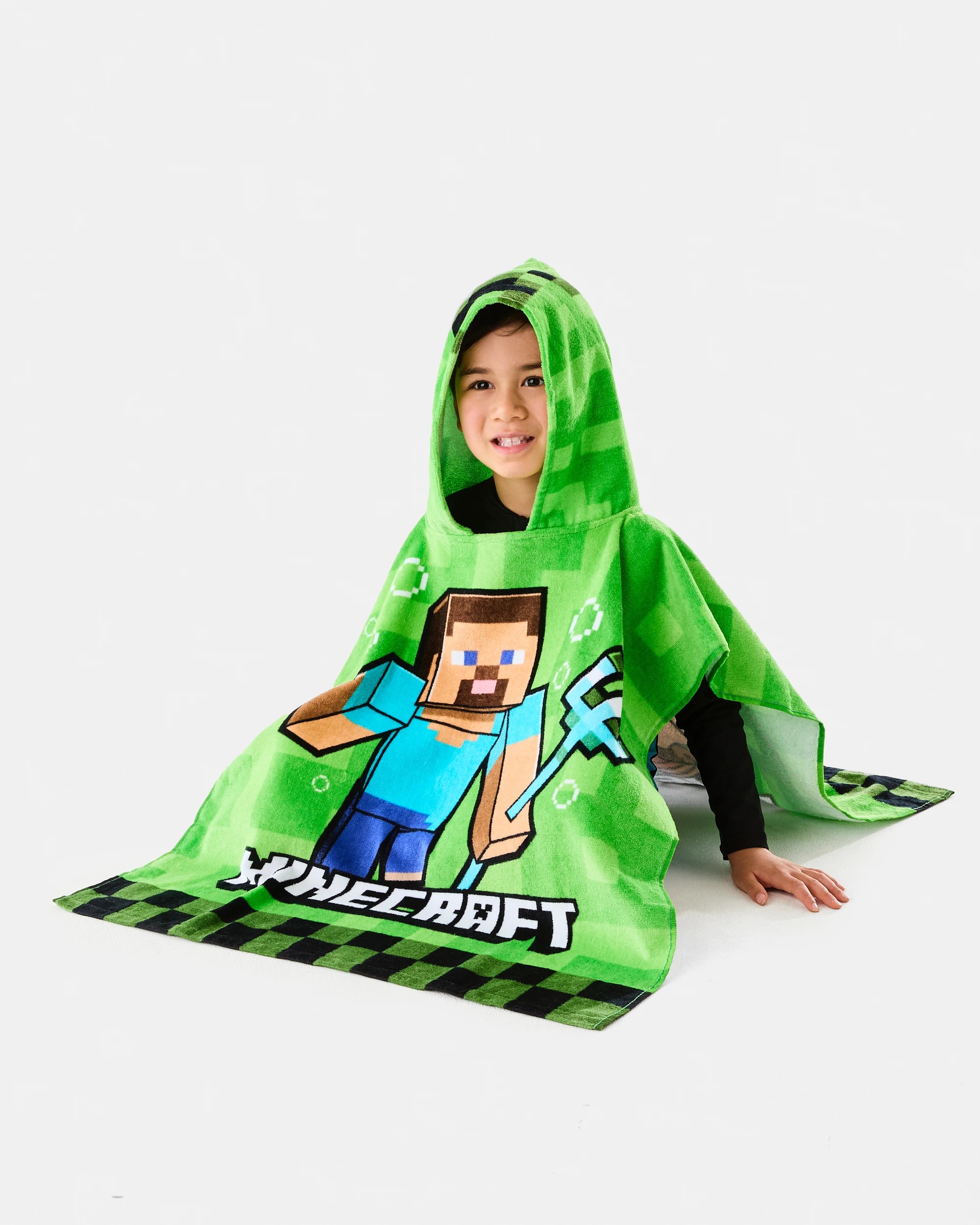 2 Minecraft Cotton Hooded Towel, 2 of 8