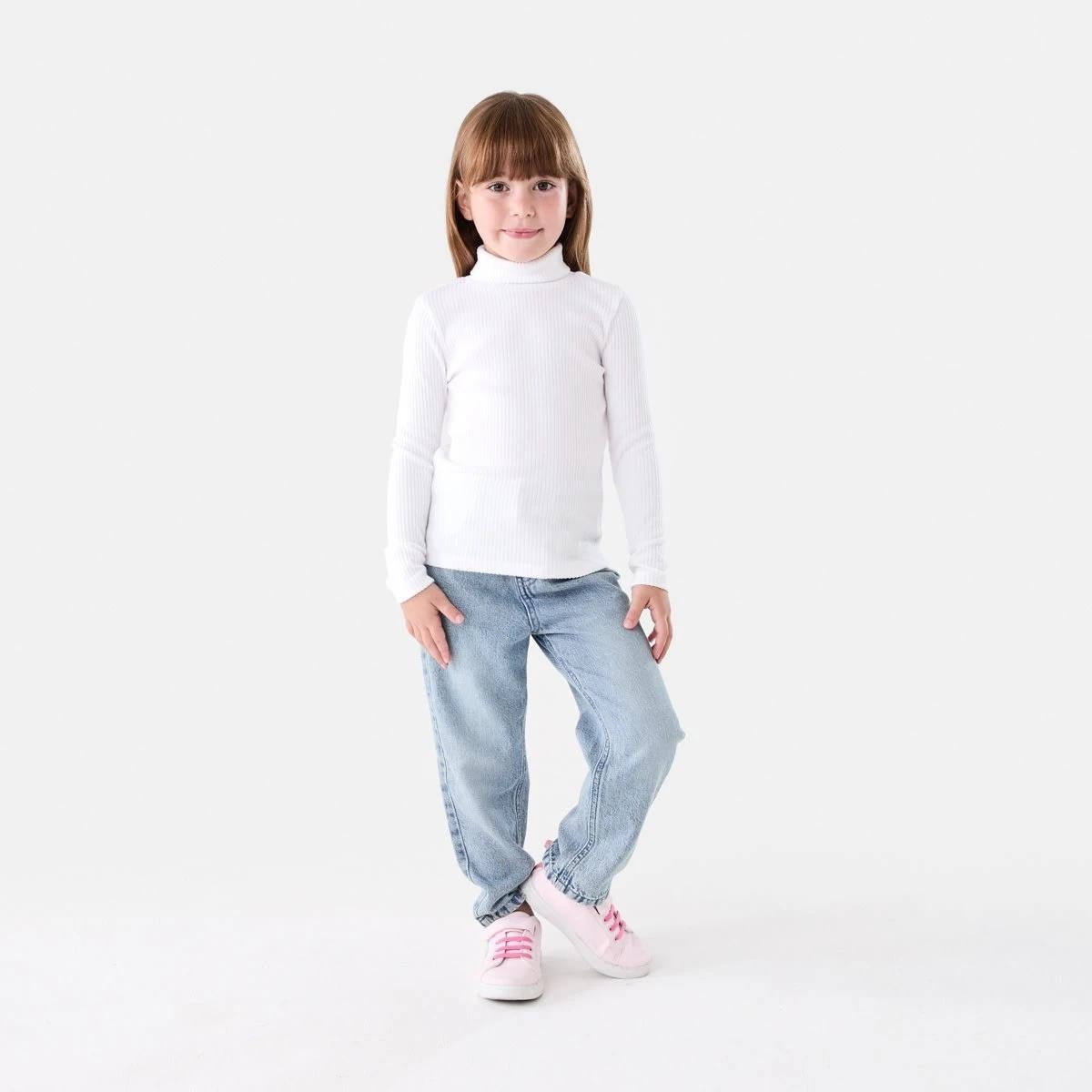 5 Long Sleeve Skivvy Top White, 5 of 6