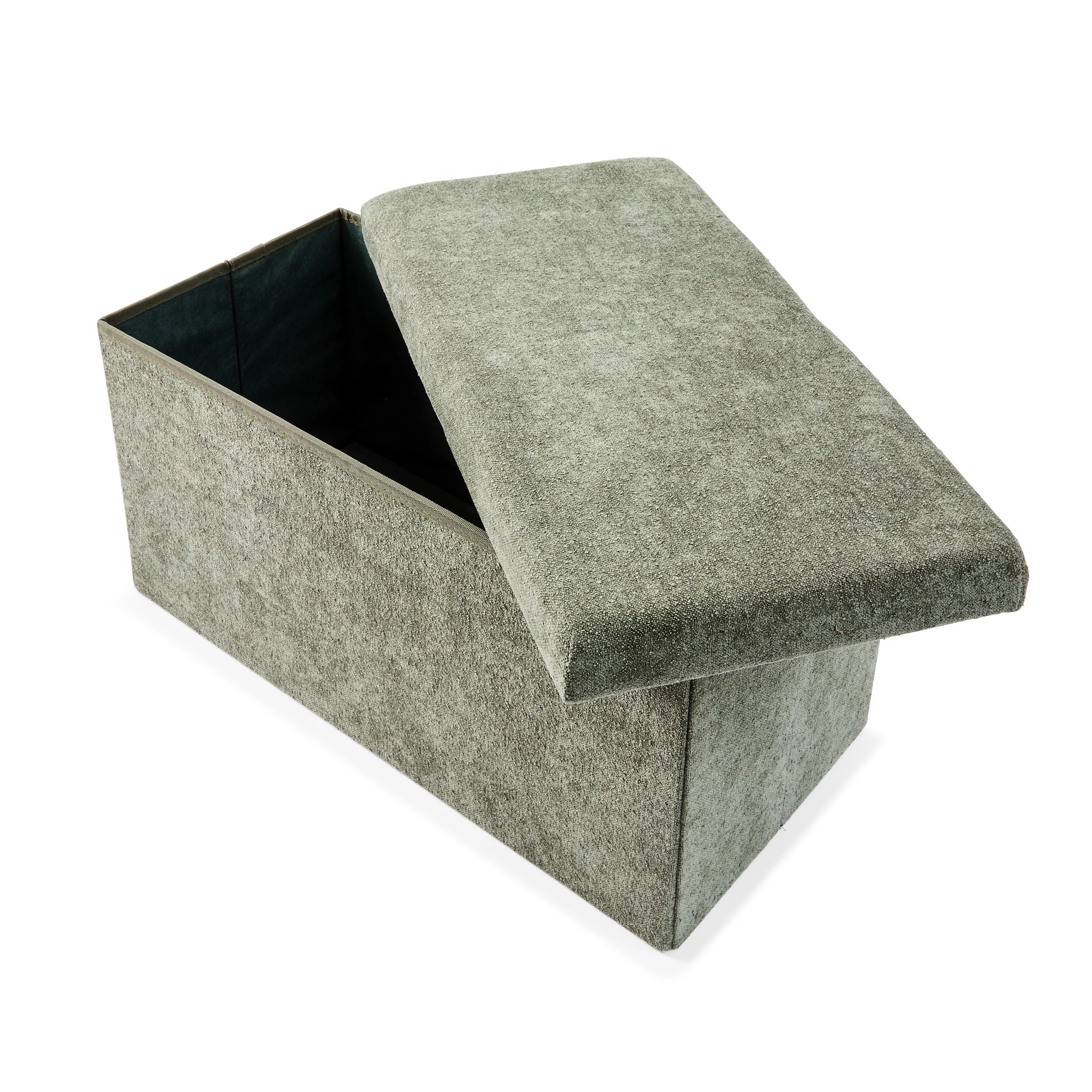 4 Rectangle Storage Ottoman - Green, 4 of 9