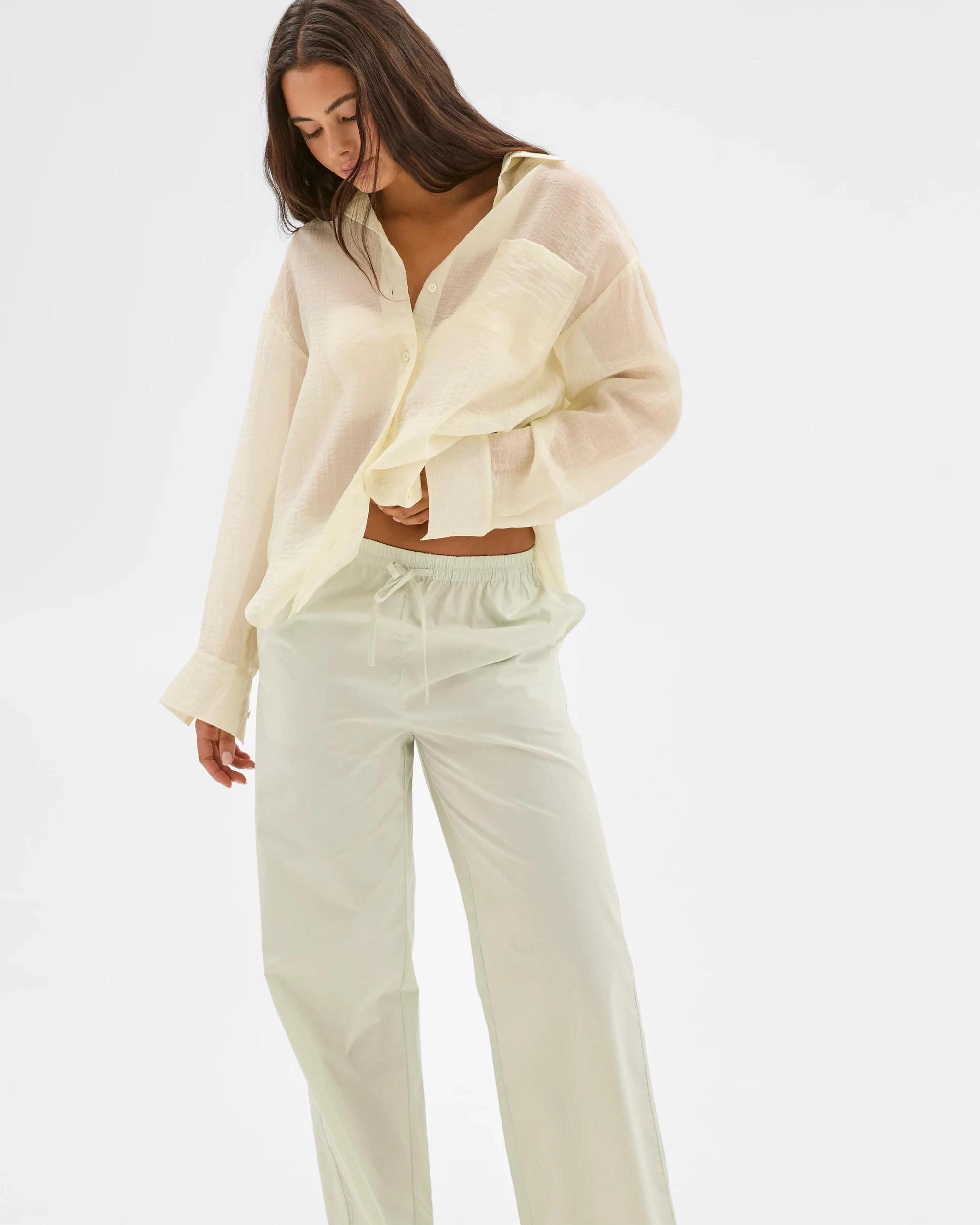 2 Lily Loves Poplin Pants PISTACHIO, 2 of 6