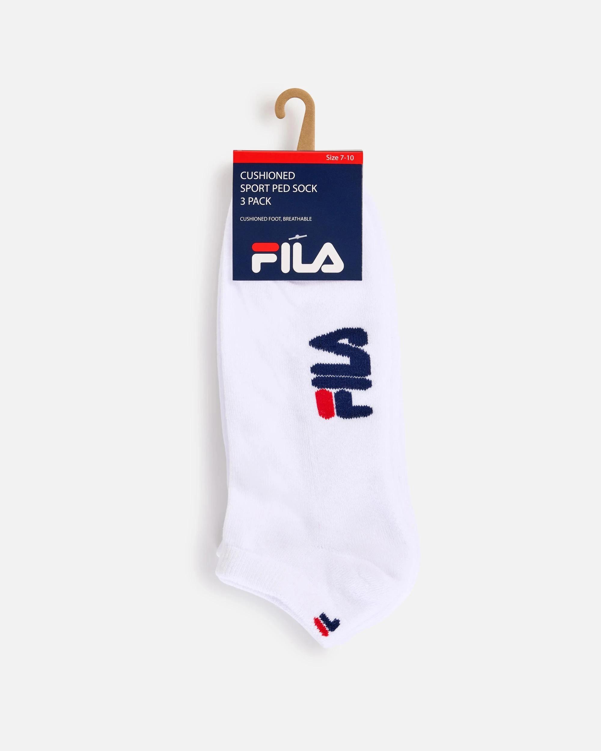 1 Fila Ankle 3 Pack Socks WHITE, 1 of 4