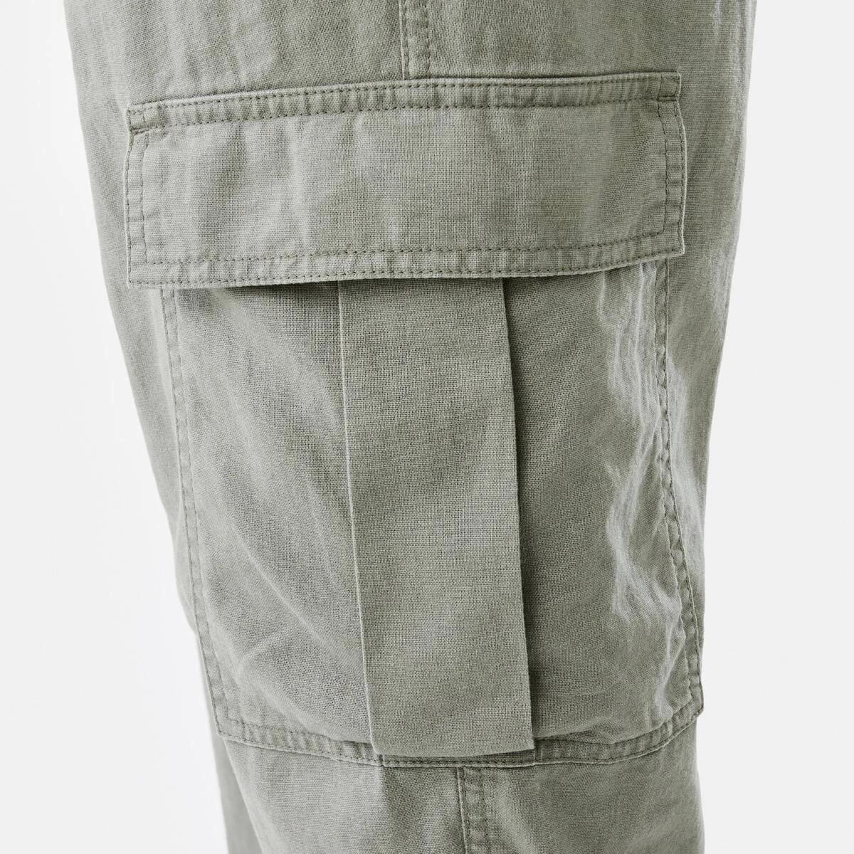 6 Linen Cargo Pants Grn Tea, 6 of 7
