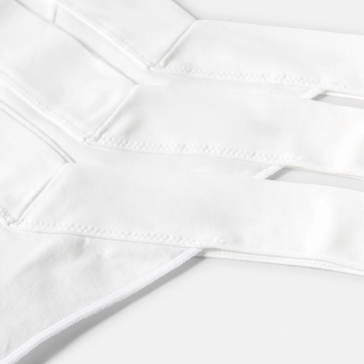 2 3 Pack V-Front Seamfree G-string Briefs WHITE PACK, 2 of 5