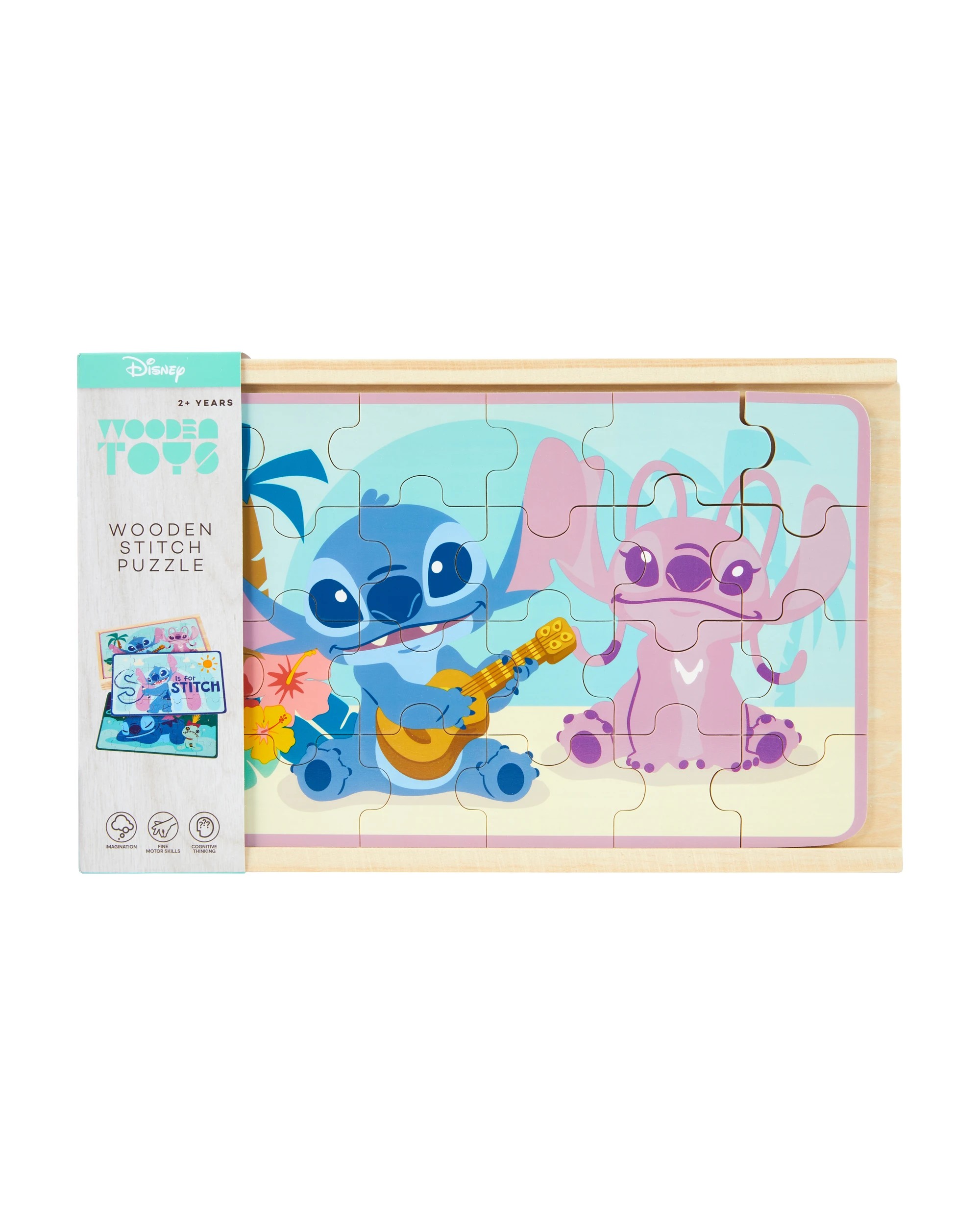 1 Disney Wooden Toys Stitch Puzzle, 1 of 6