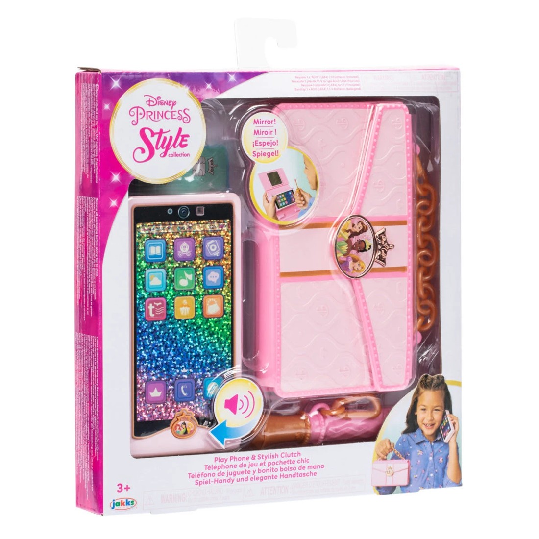 1 Disney Princess Style Collection Play Phone and Stylish Clutch, 1 of 7