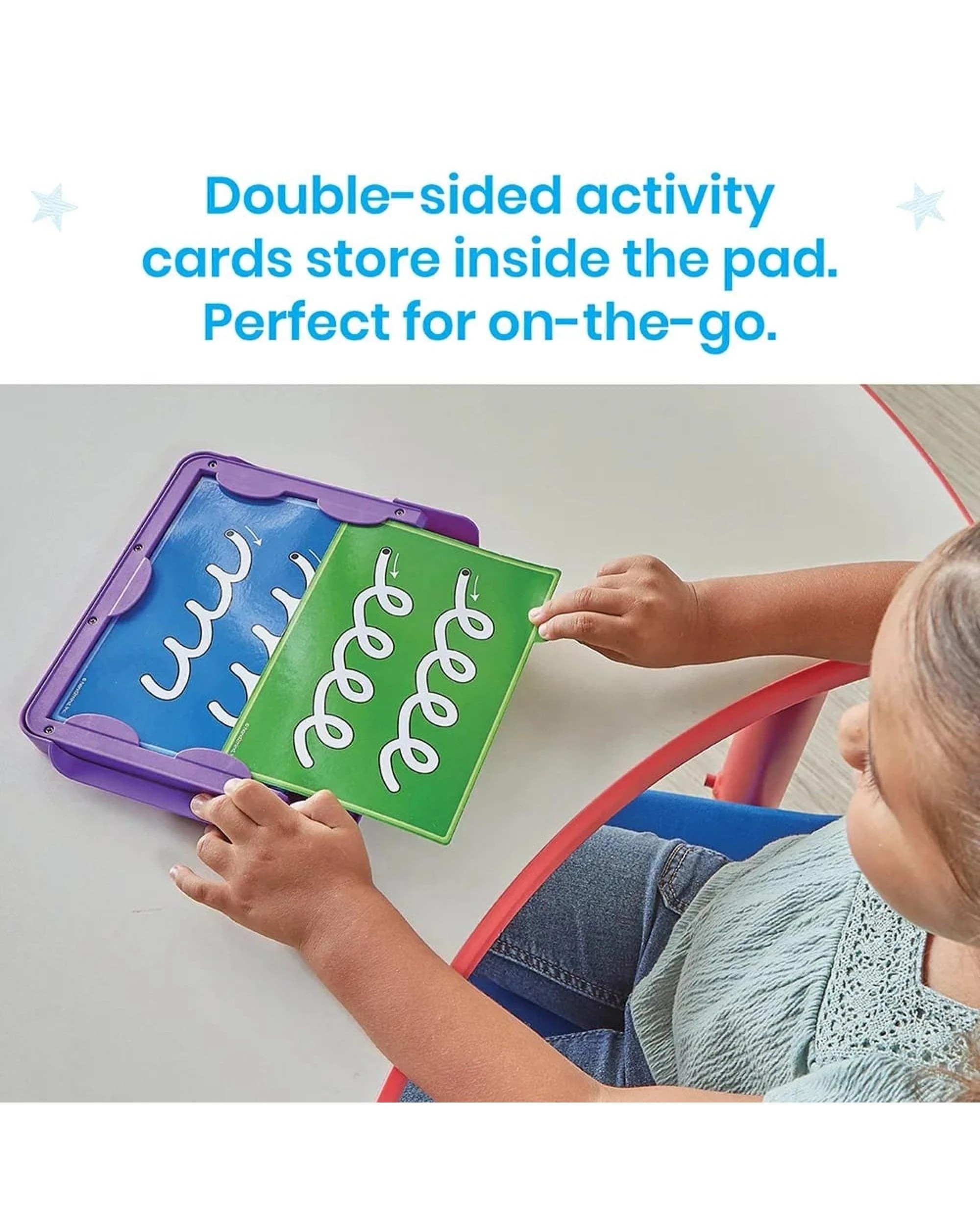 9 Hand2Mind Cursive Letter Tracing Sensory Pad, 9 of 10