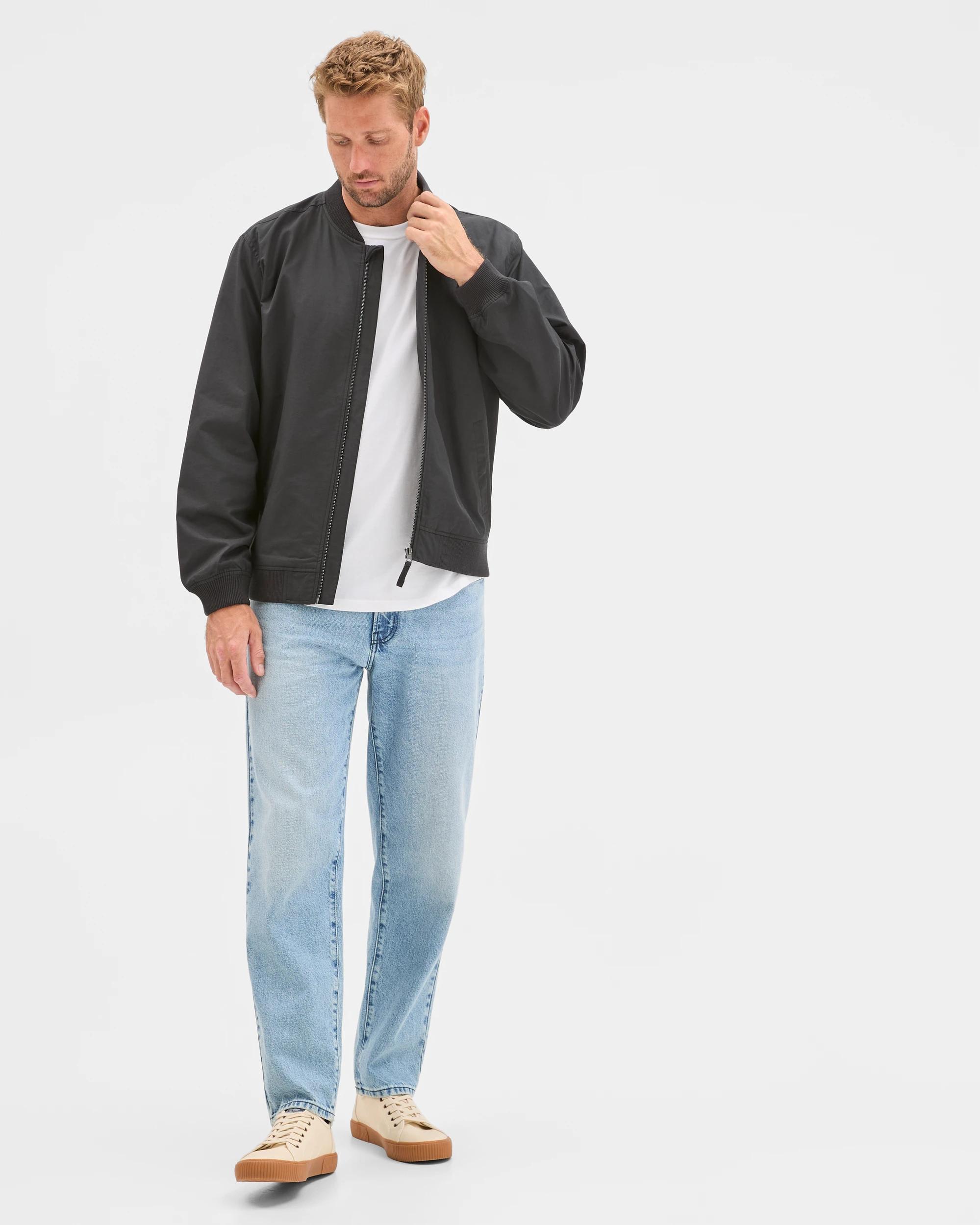 1 Target Man Australian Cotton Blend Bomber Jacket BLACK, 1 of 6