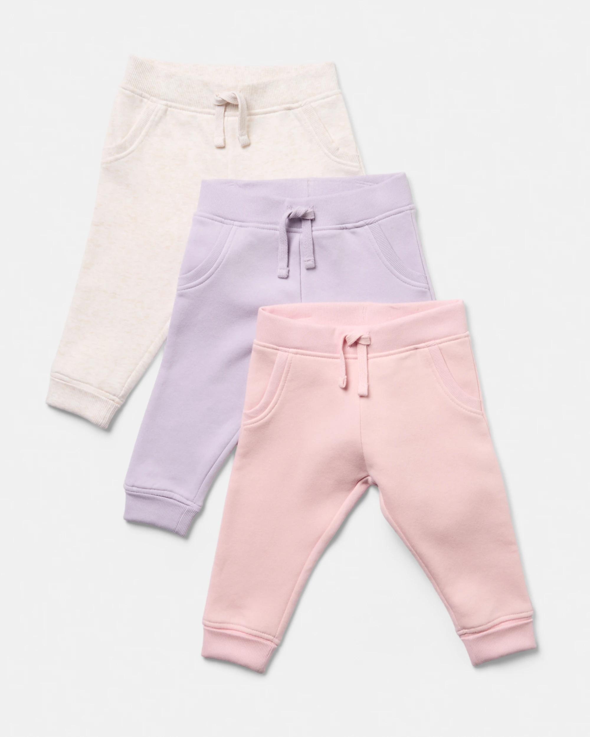 1 3 Pack Trackpants Pnk Mpack, 1 of 6