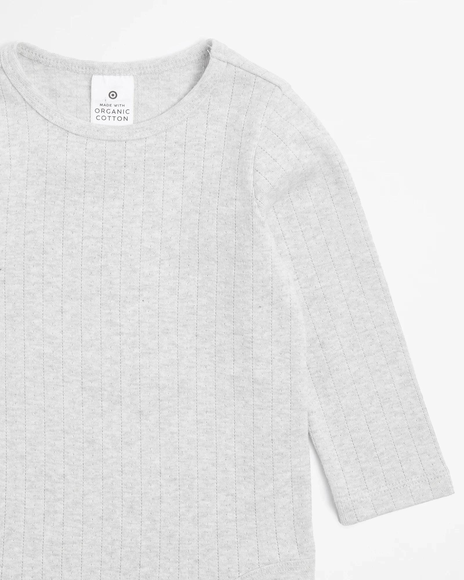 2 Target Baby Organic Cotton Pointelle Bodysuit GREY MARLE, 2 of 3