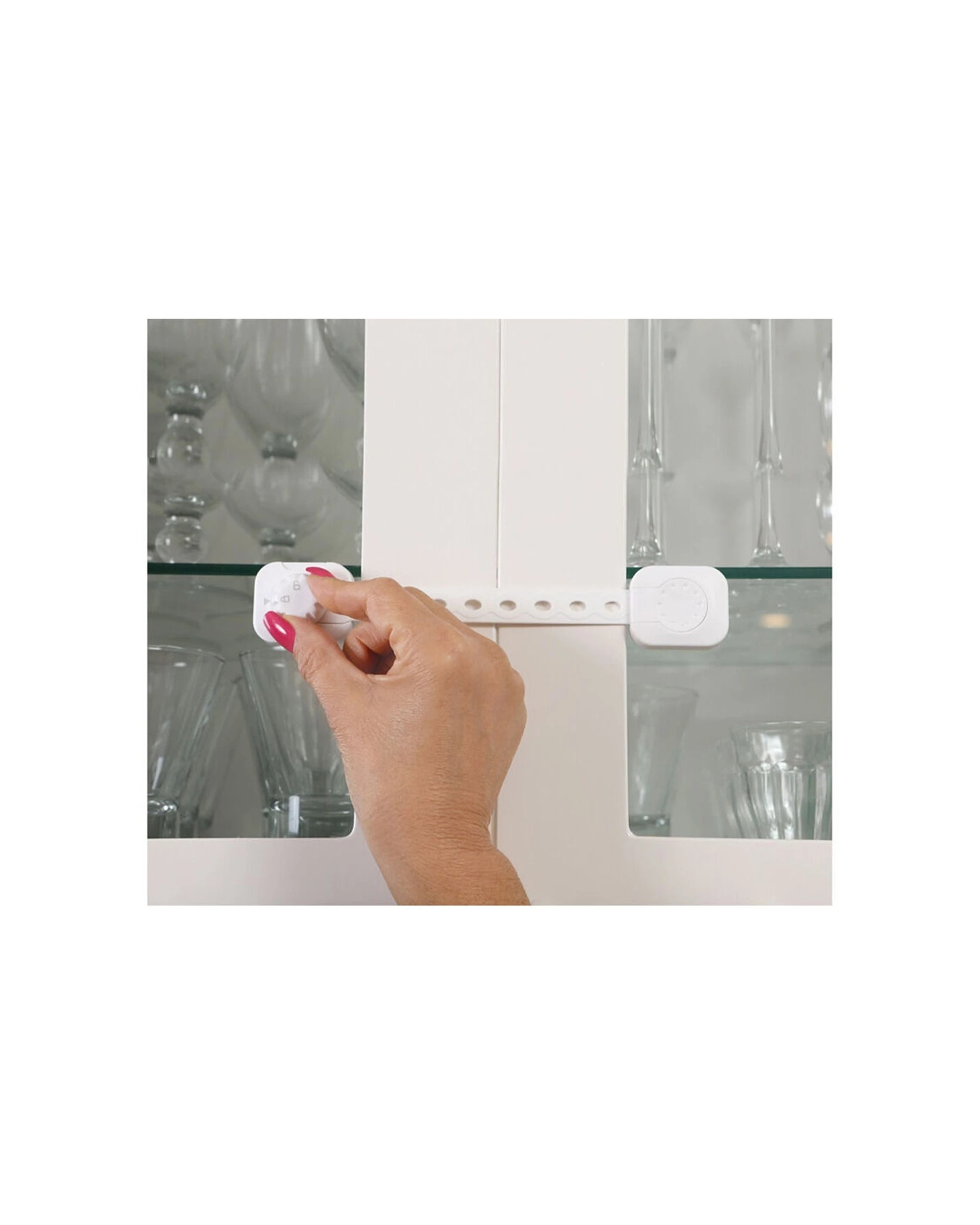 2 Dreambaby 2pc Twist N Lock Multi Purpose Latches Baby Safety - White, 2 of 4