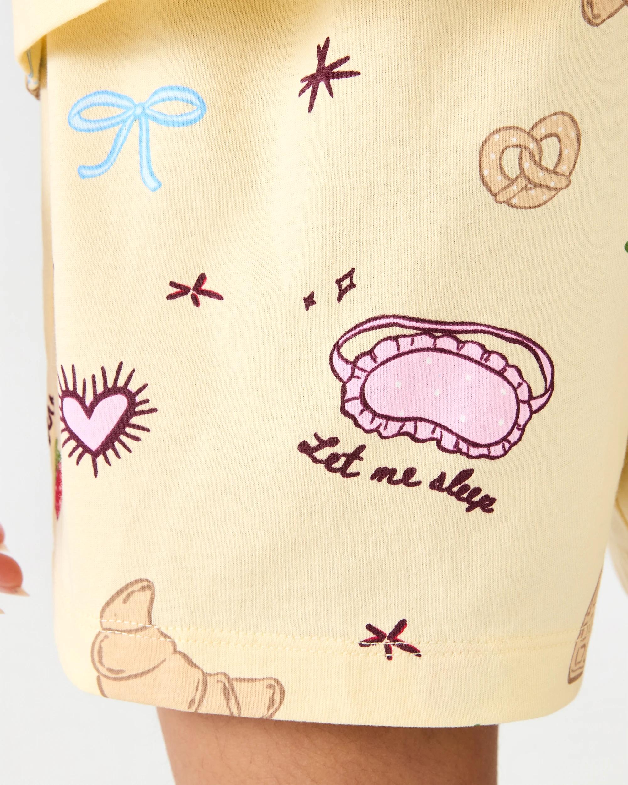 5 Short Sleeve Jersey Pyjama Set Ylw Brunch, 5 of 8