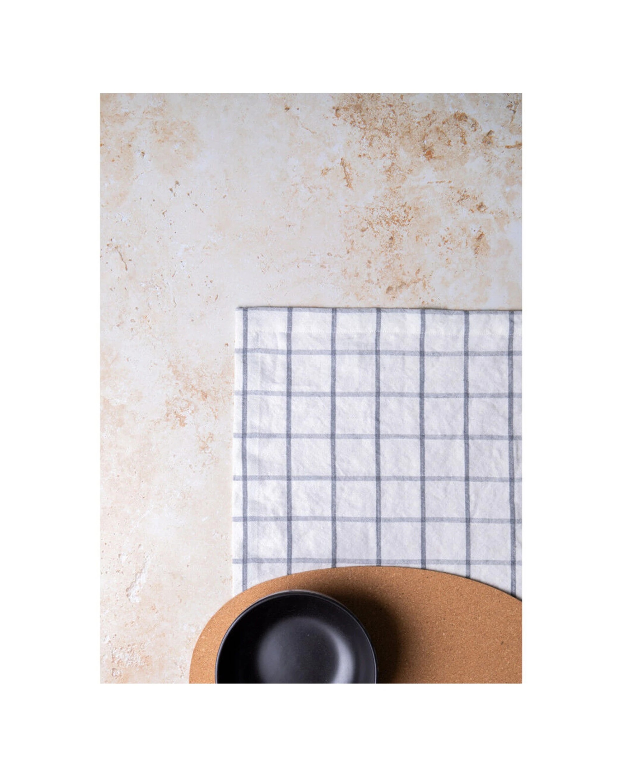 2 Mikasa Industrial Check Linen-Blend Table Runner 230x33cm - Multi, 2 of 5