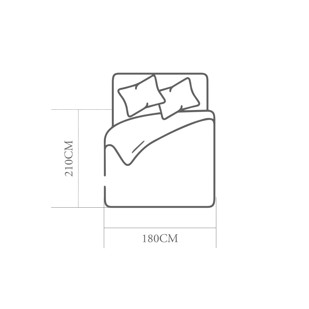 2 ZUNI Natural Bamboo Quilt 200GSM Duvet Doona Winter Summer Quilt Double - White, 2 of 3