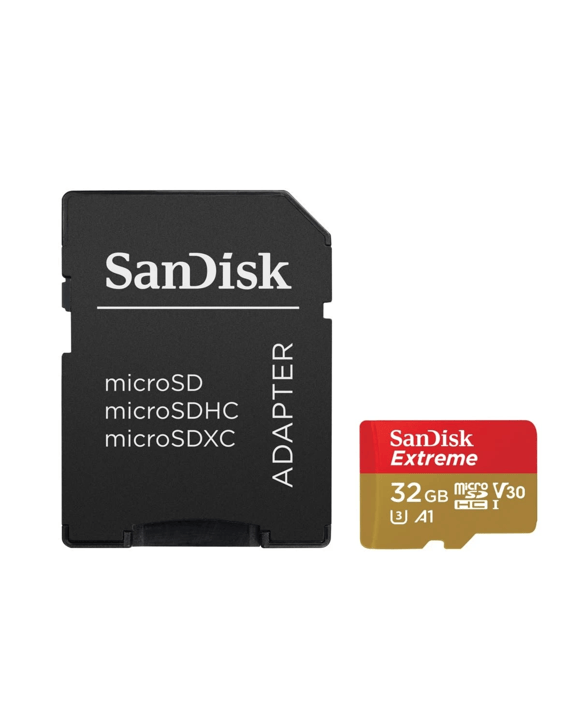 SanDisk Extreme MicroSD with MicroSDHC and MicroSDXC Adapter SQXAF - 32GB