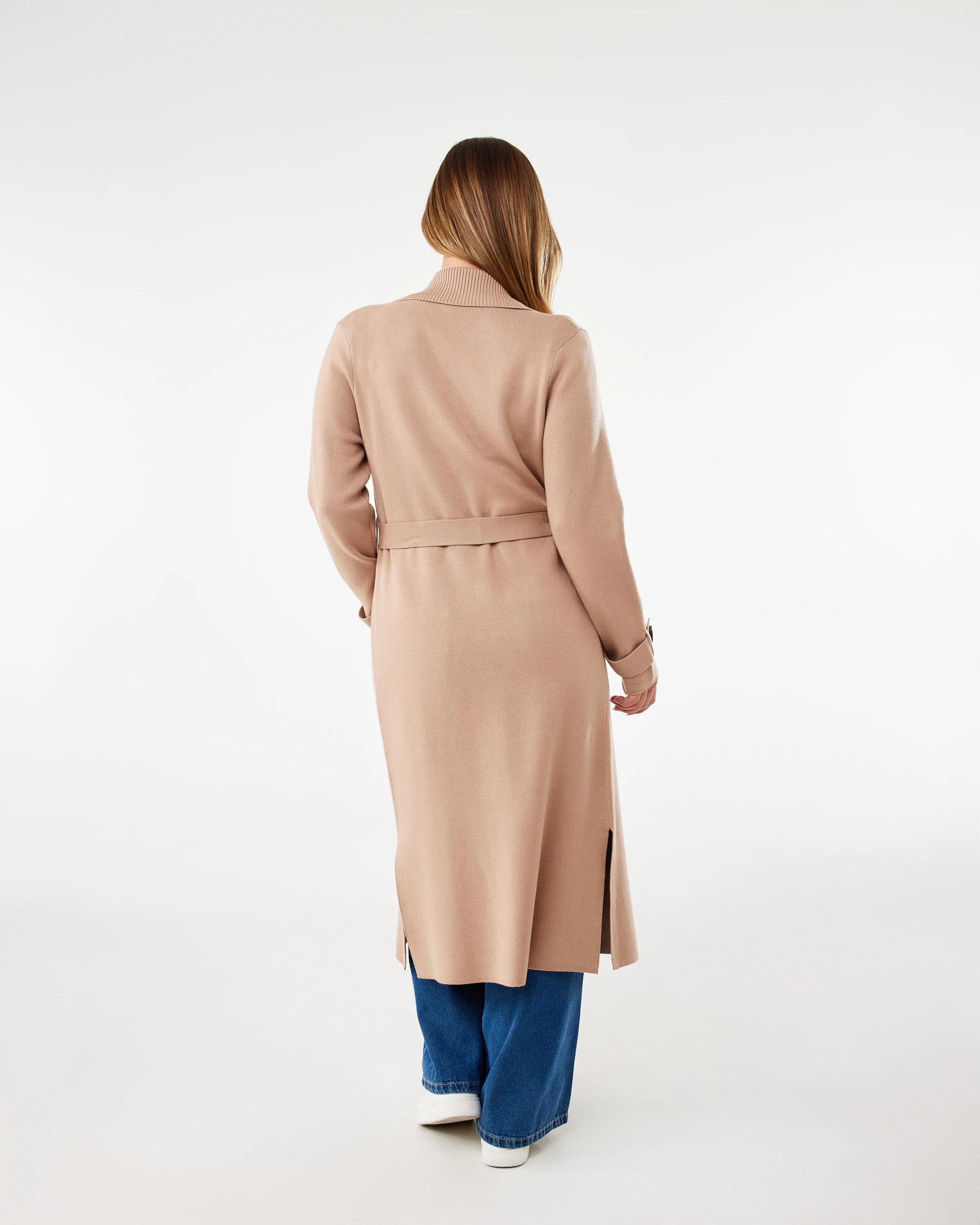 4 Trench Coatigan Natural, 4 of 7