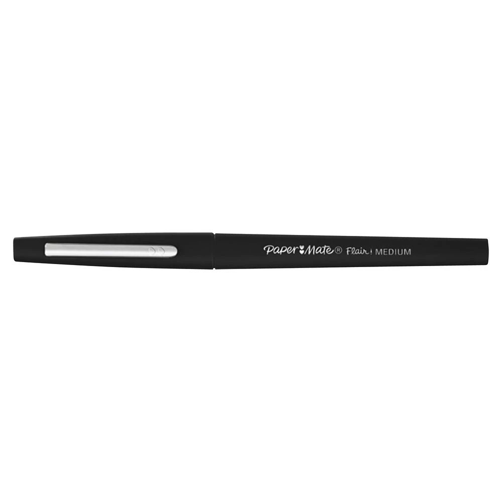 2 Paper Mate Medium Flair Fineliner 0.7mm Black, 2 of 2