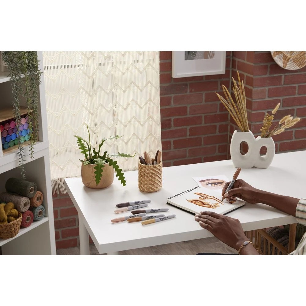 9 Sharpie Fine Permanent Markers Portrait Colours 12 Pack, 9 of 10