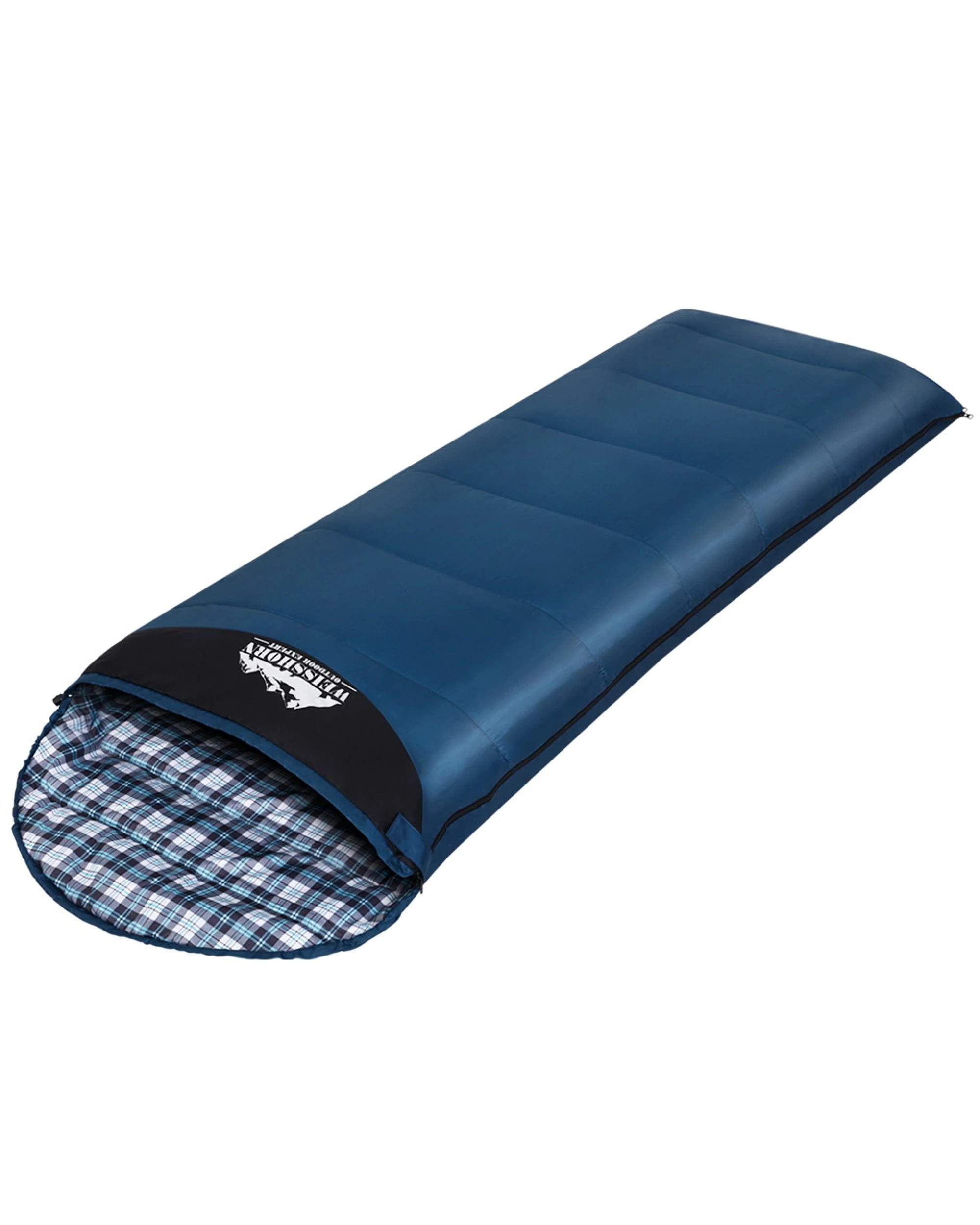 1 Weisshorn Sleeping Bag Single Thermal Camping Hiking Tent 0℃ - Green, 1 of 6