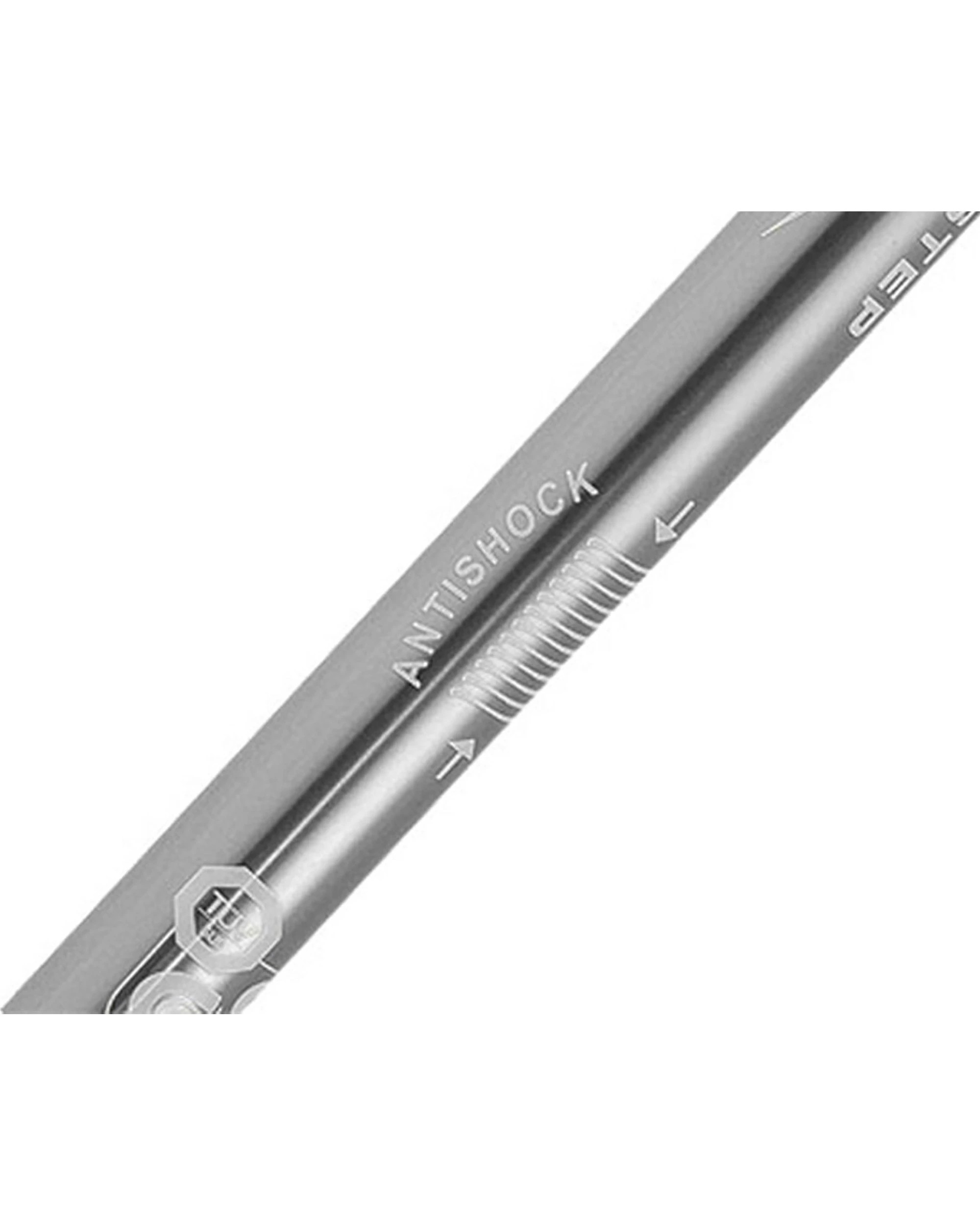 2 Powertrain Anti-Shock Trekking Hiking Poles Sticks Pair - Silver, 2 of 5