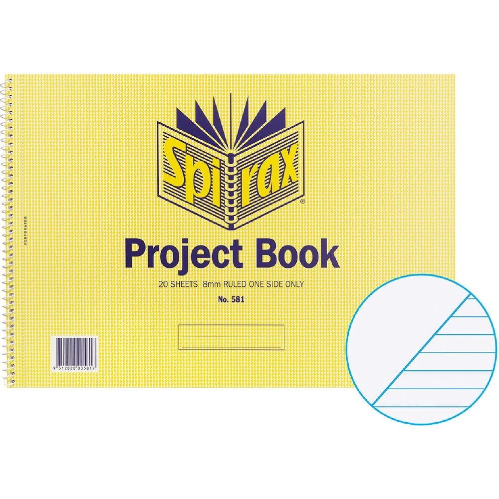 1 Spirax No. 581 60gsm 8mm Project Book 40 Page, 1 of 2