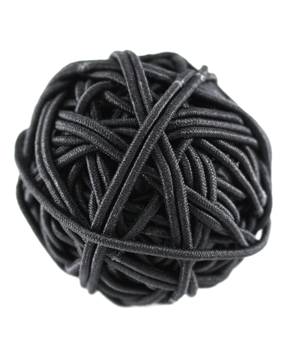 45 Pack Black Snagless Elastics