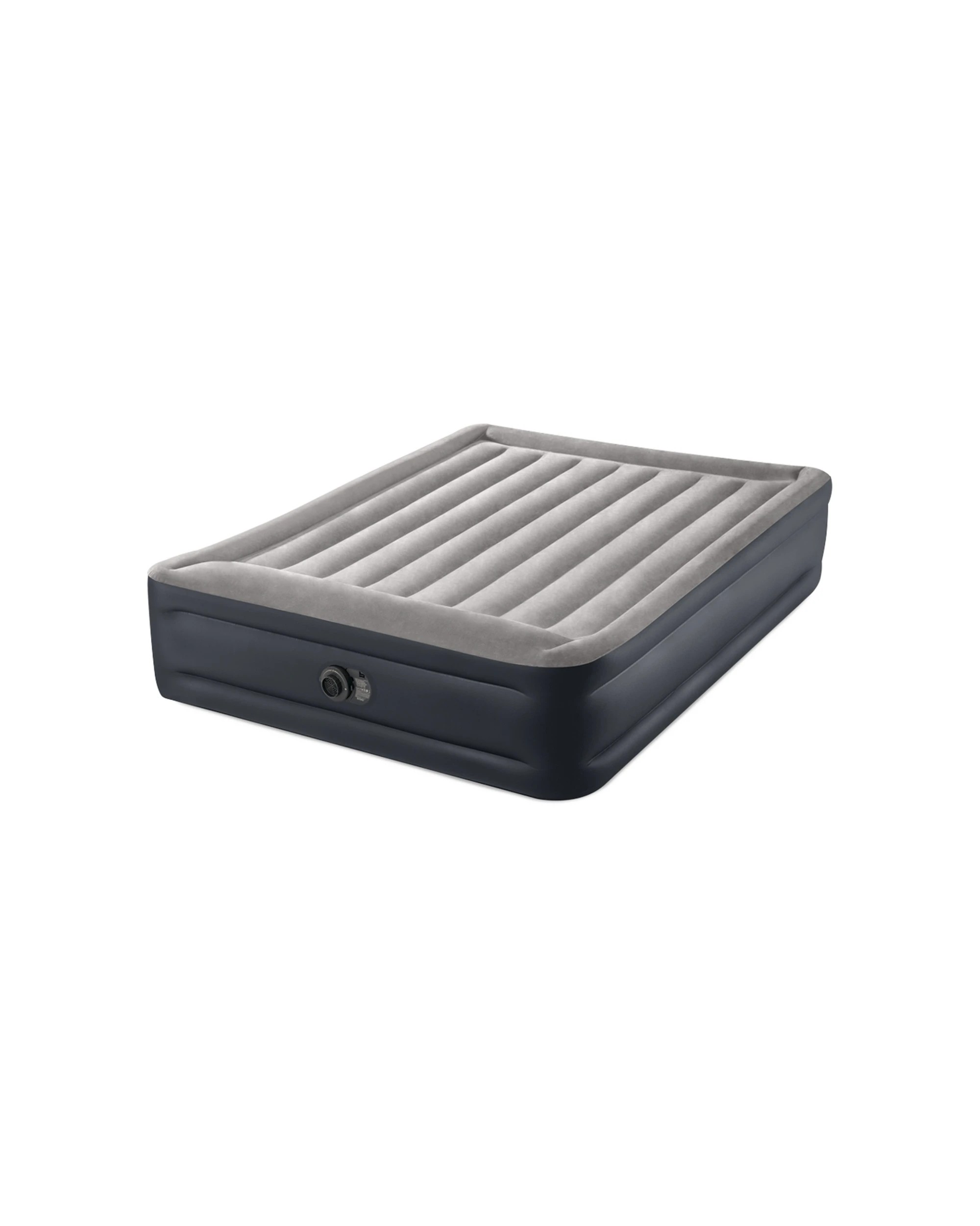1 INTEX Deluxe Pillow Rest Inflatable Airbed Fiber-Tech Built-In Pillow - Queen Bed - Multi, 1 of 4
