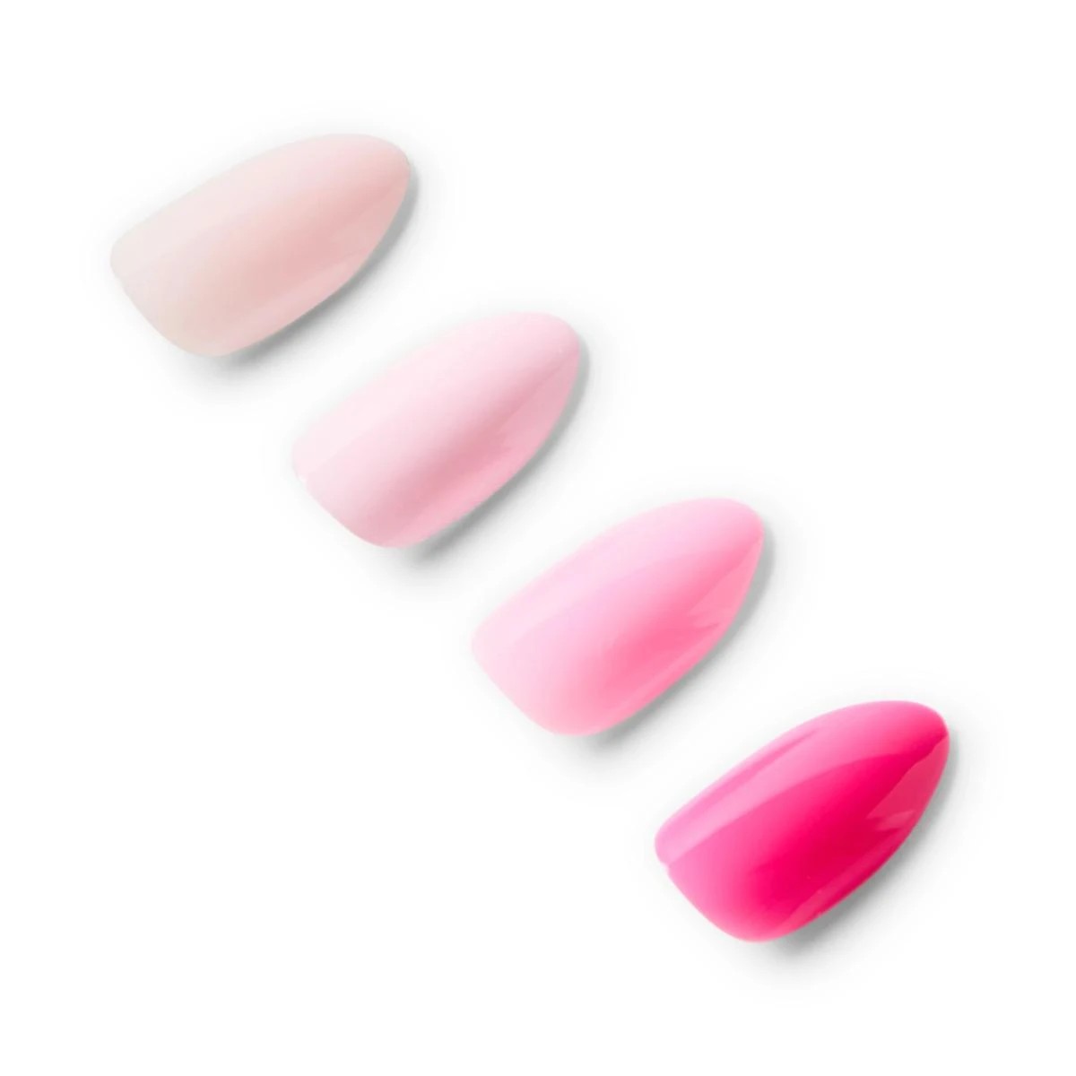 4 OXX Cosmetics 100 Pack Artificial Nails with Adhesive - Almond Shape, Pink, 4 of 6