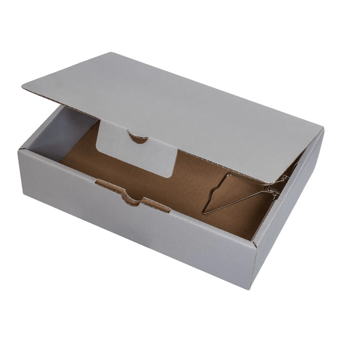 3 J.Burrows A4 Box File Spring 80mm Grey, 3 of 3