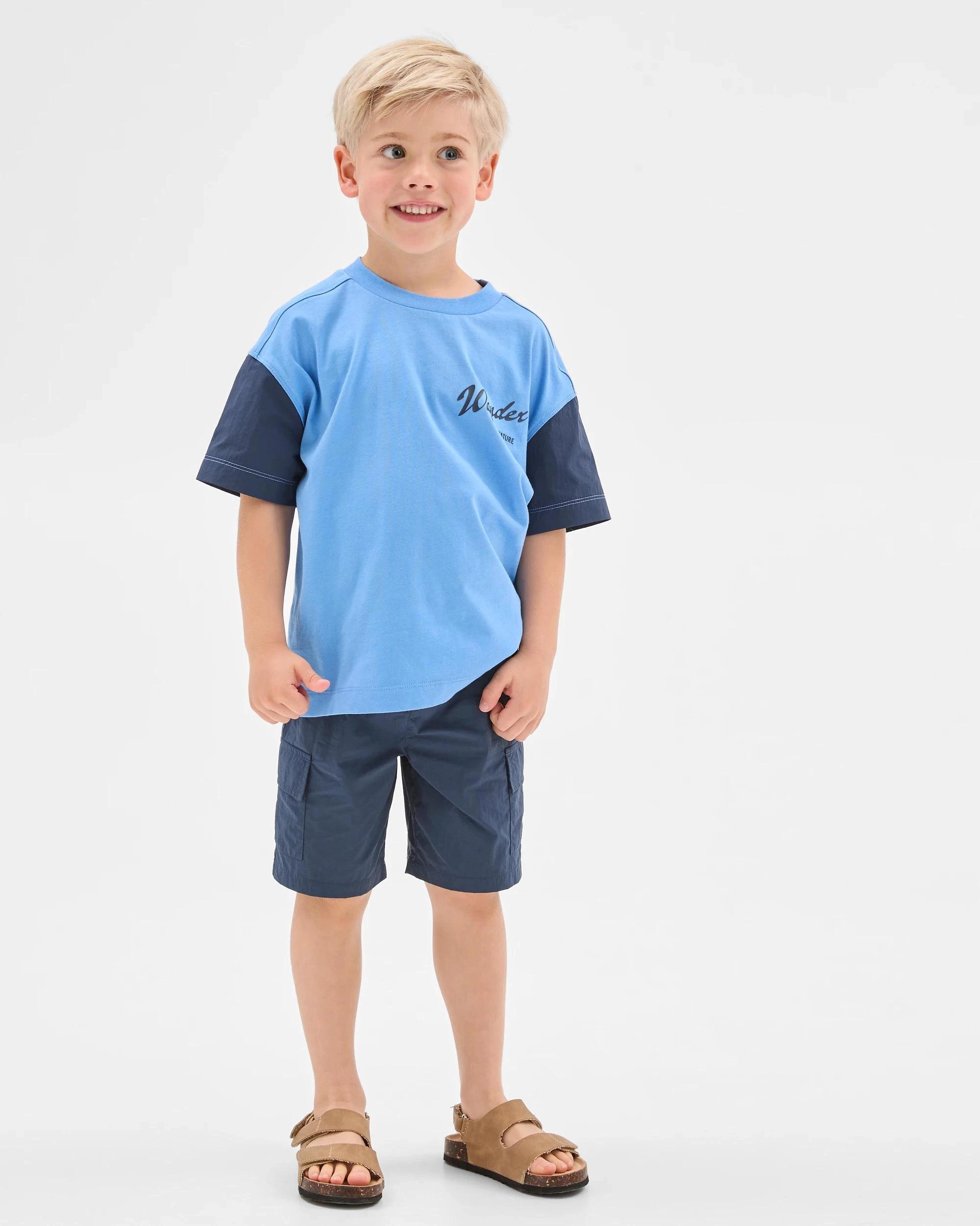 1 Target Recycled Nylon Cargo Shorts NAVY, 1 of 7