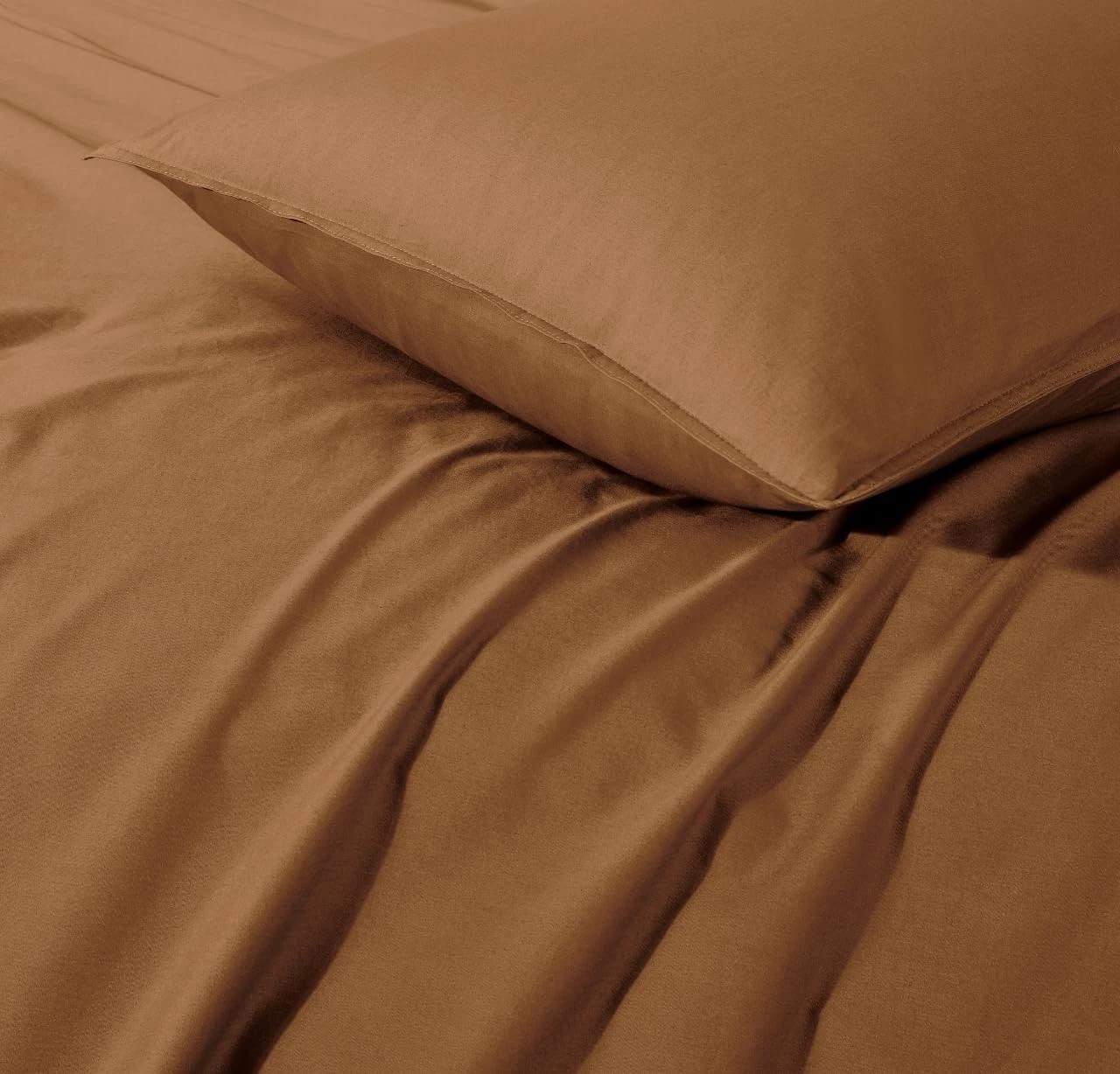 3 Gioia Casa Vintage Washed Cotton Quilt Cover Set Soft Breathable - Queen Bed - Rust, 3 of 6