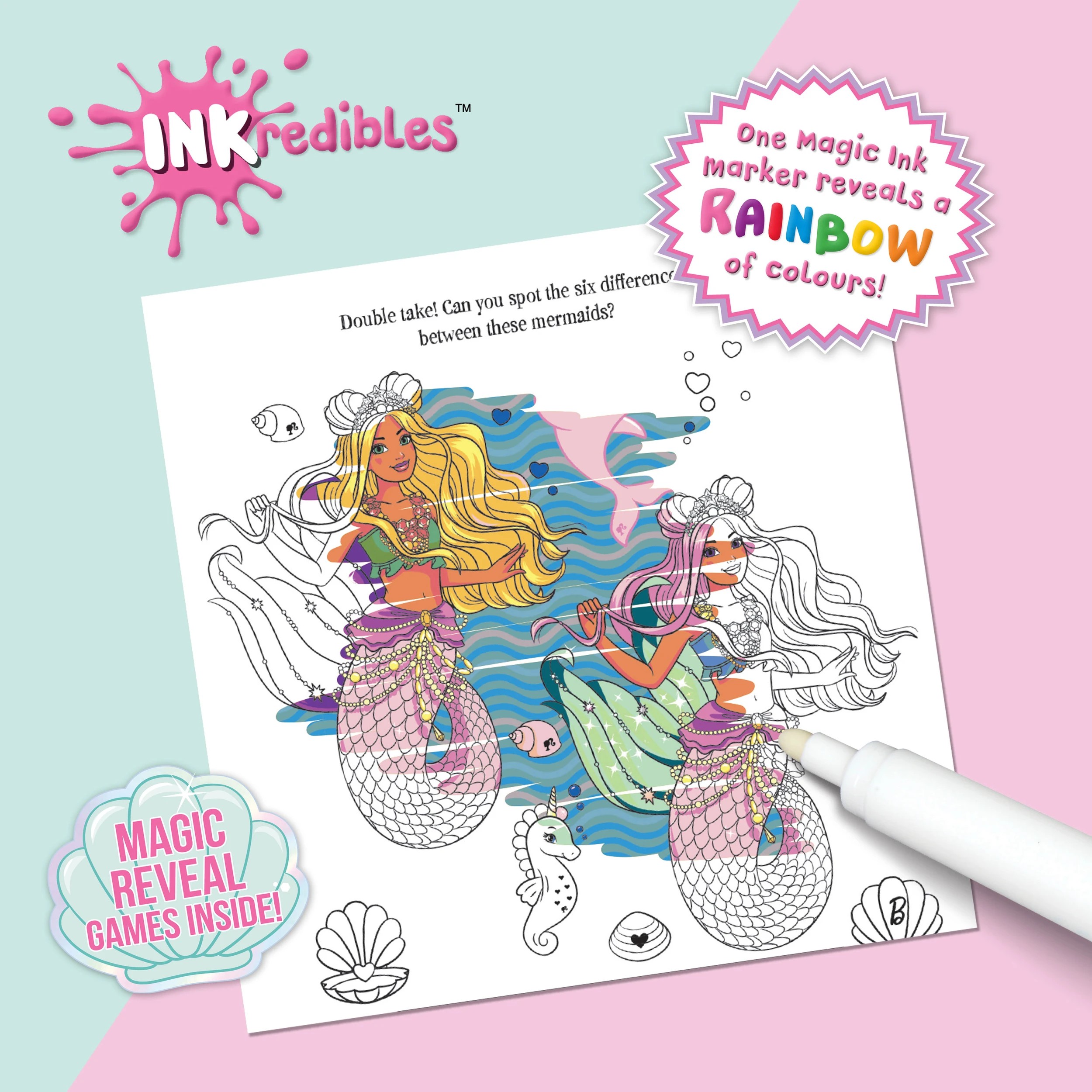 3 INKredibles Barbie Mess Free Magic Ink Pictures! - Book, 3 of 5