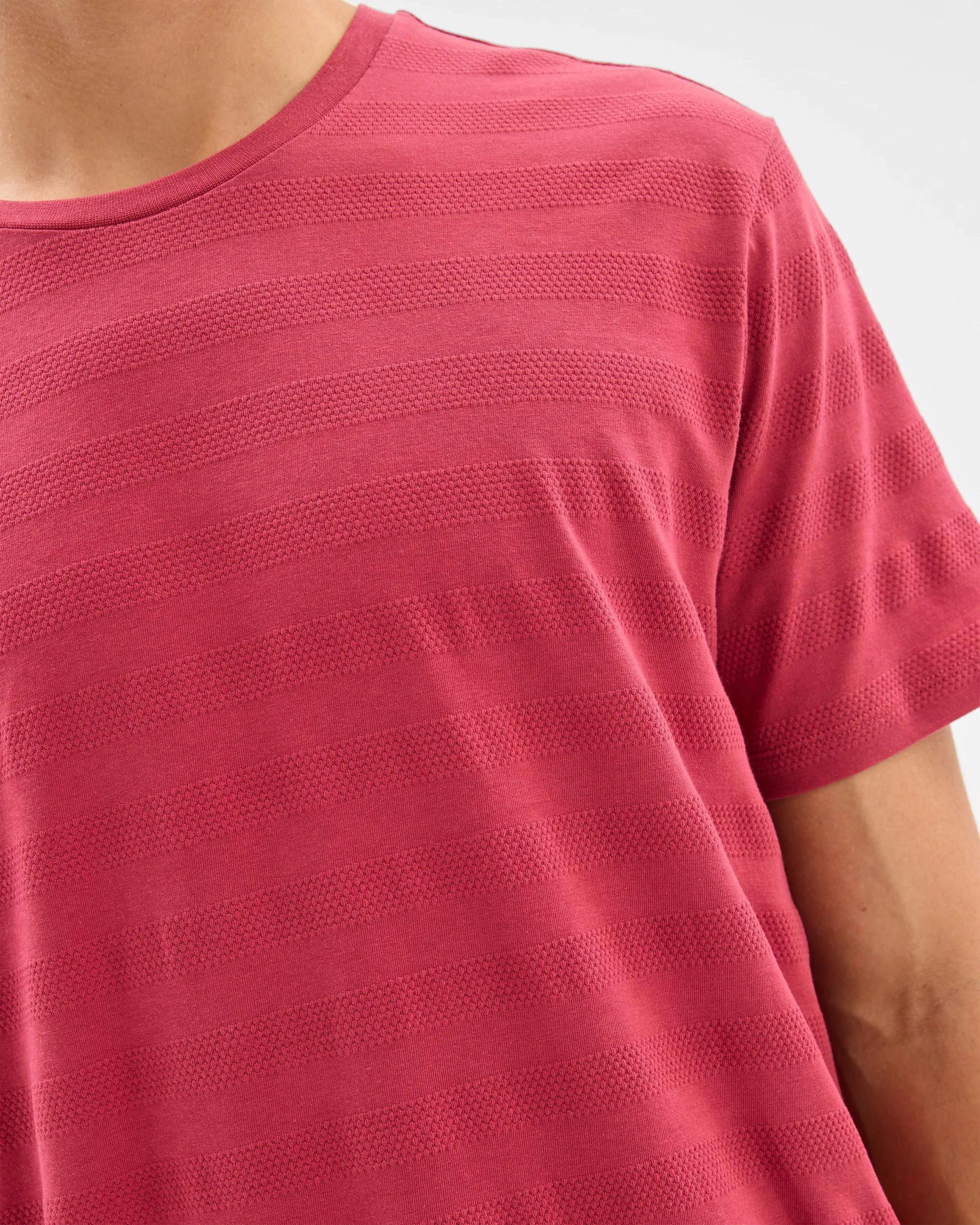 5 Maxx Australian Cotton Textured Sleep T-Shirt RED, 5 of 6