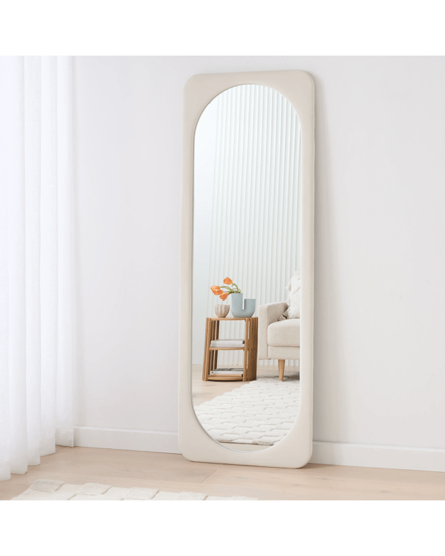 Ginny Velvet Floor Mirror - 170cm x 