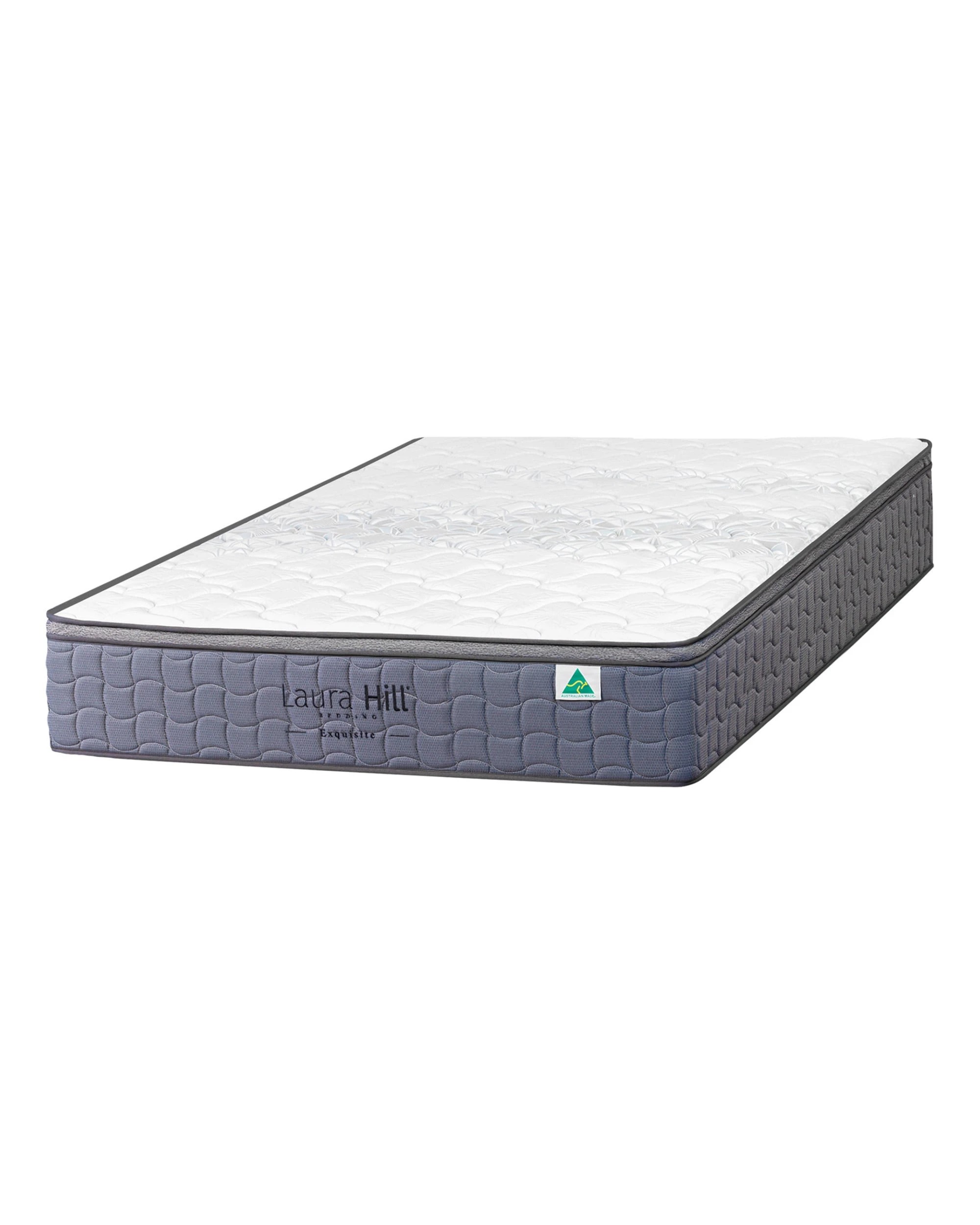 5 Laura Hill Exquisite Queen Mattress - Australian Made, 5-Zone Pocket Spring, Medium-Firm Edge Support - Queen Bed - Grey, 5 of 6