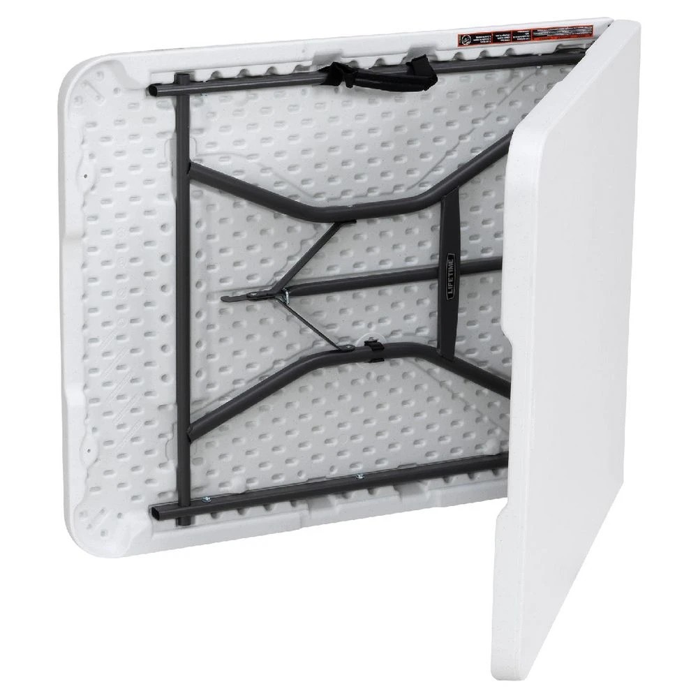 9 Lifetime Light Commercial 6 Foot Bi-fold Table White Desks, Tables and Returns, 9 of 10