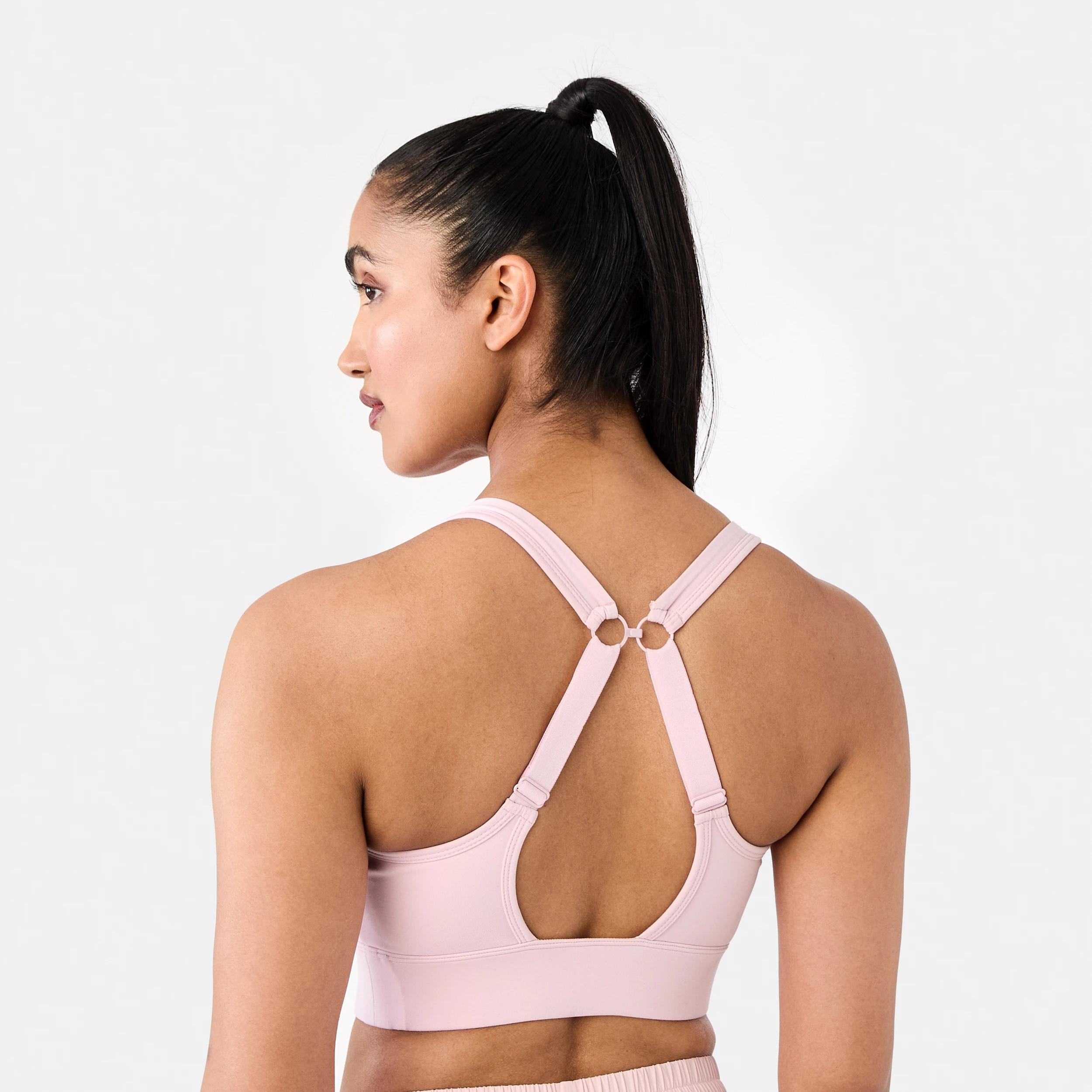 8 Active Womens Performance Crop Top AURA PINK, 8 of 10